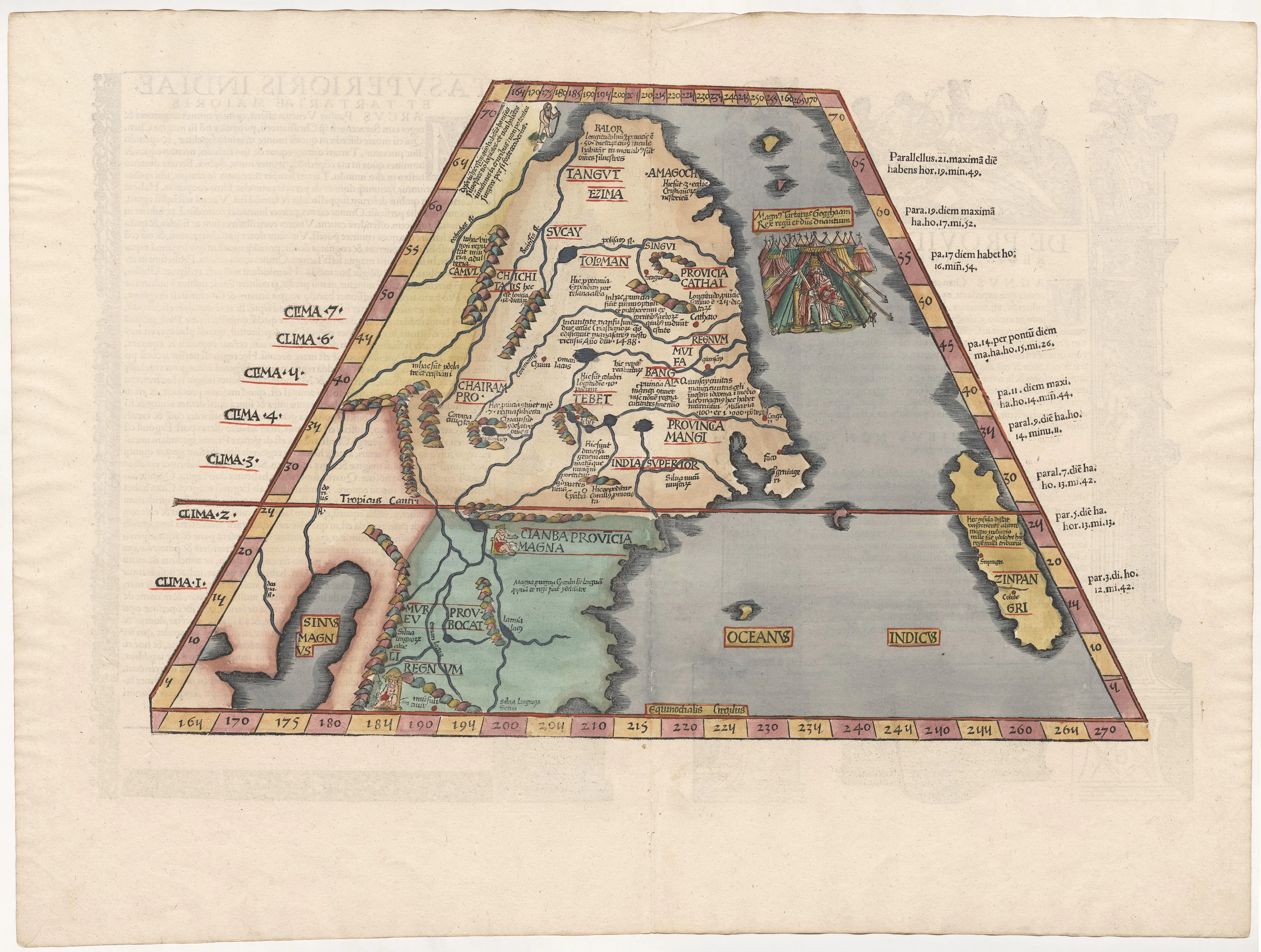 Ta. Superioris Indiae | The First Map of China Printed in Europe