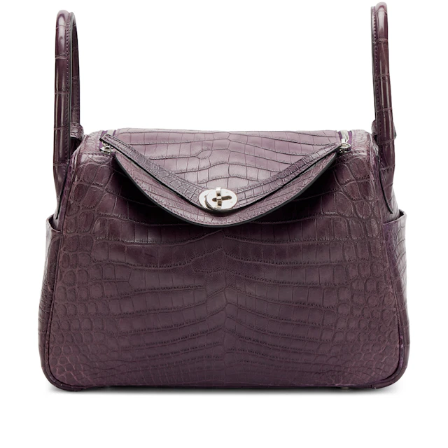 Amethyst Niloticus Crocodile Lindy 30 Palladium Hardware, 2011