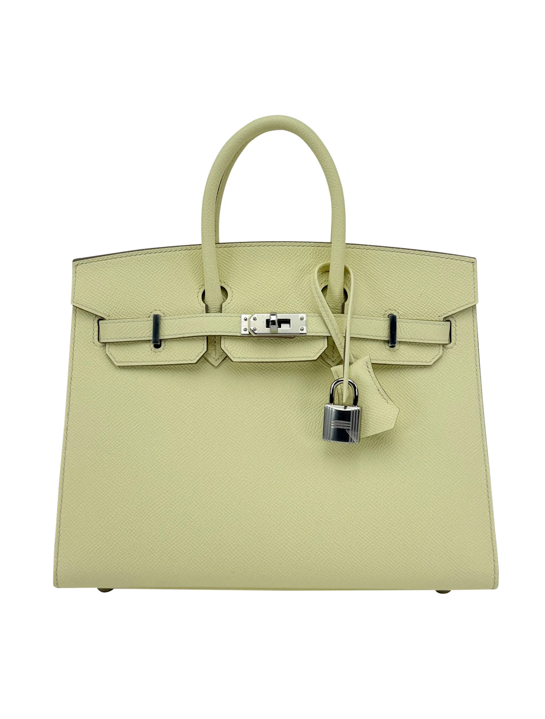 Jaune Milton Epsom Sellier Birkin 25 Palladium Hardware, 2025