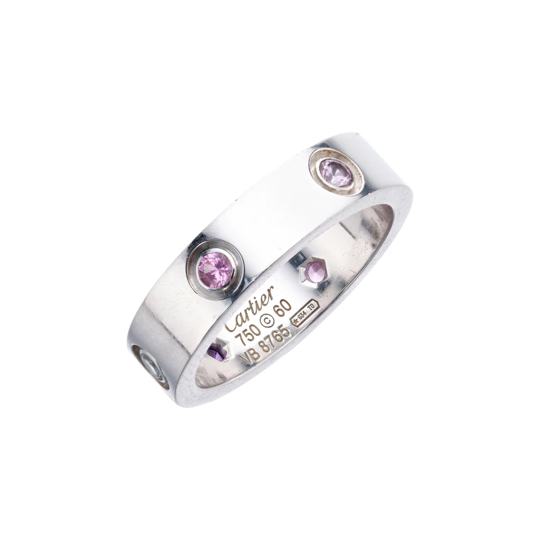 Gem-Set ‘Love’ Ring