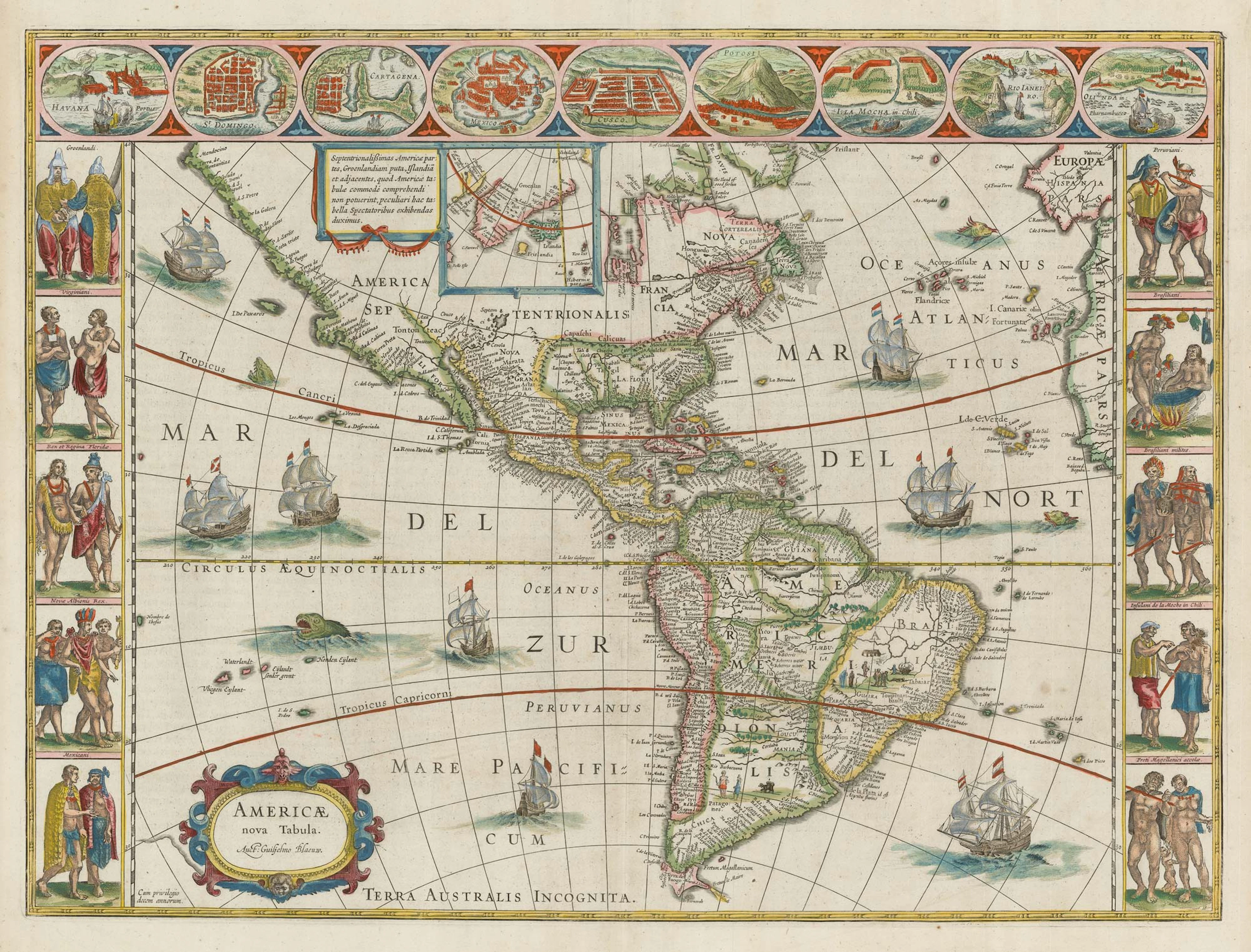 Americae nova Tabula Map
