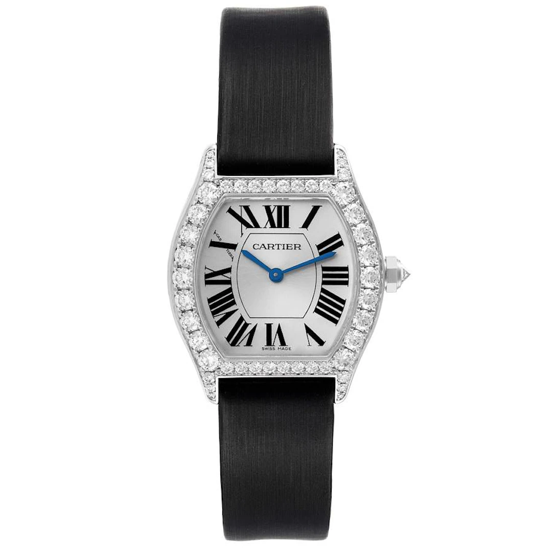 Tortue (Reference WA507231). A 34mm white gold diamond-set manual