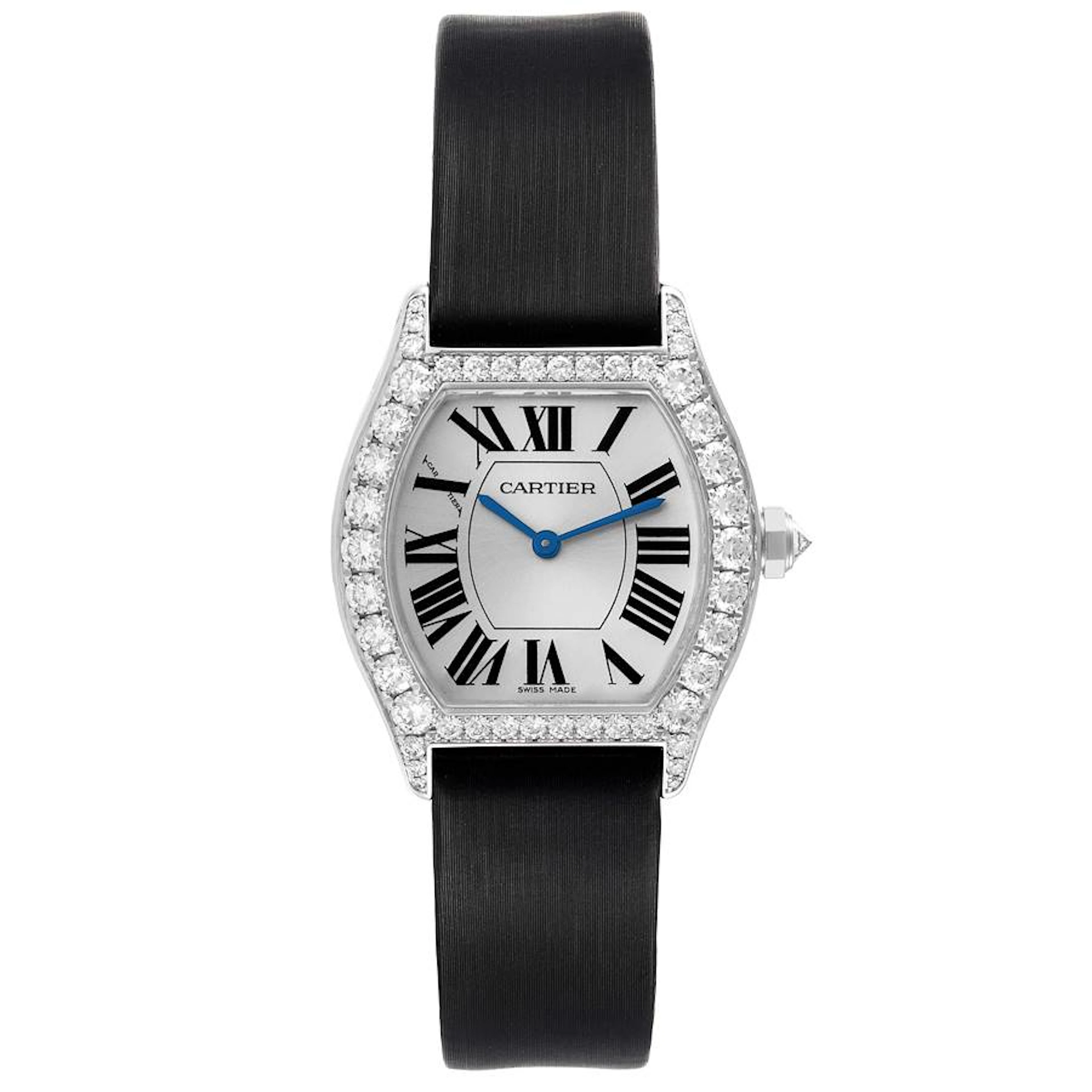 Tortue (Reference WA507231). A 34mm white gold diamond-set manual