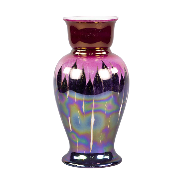 Bavarian Art Nouveau Luster-Glazed Porcelain Vase
