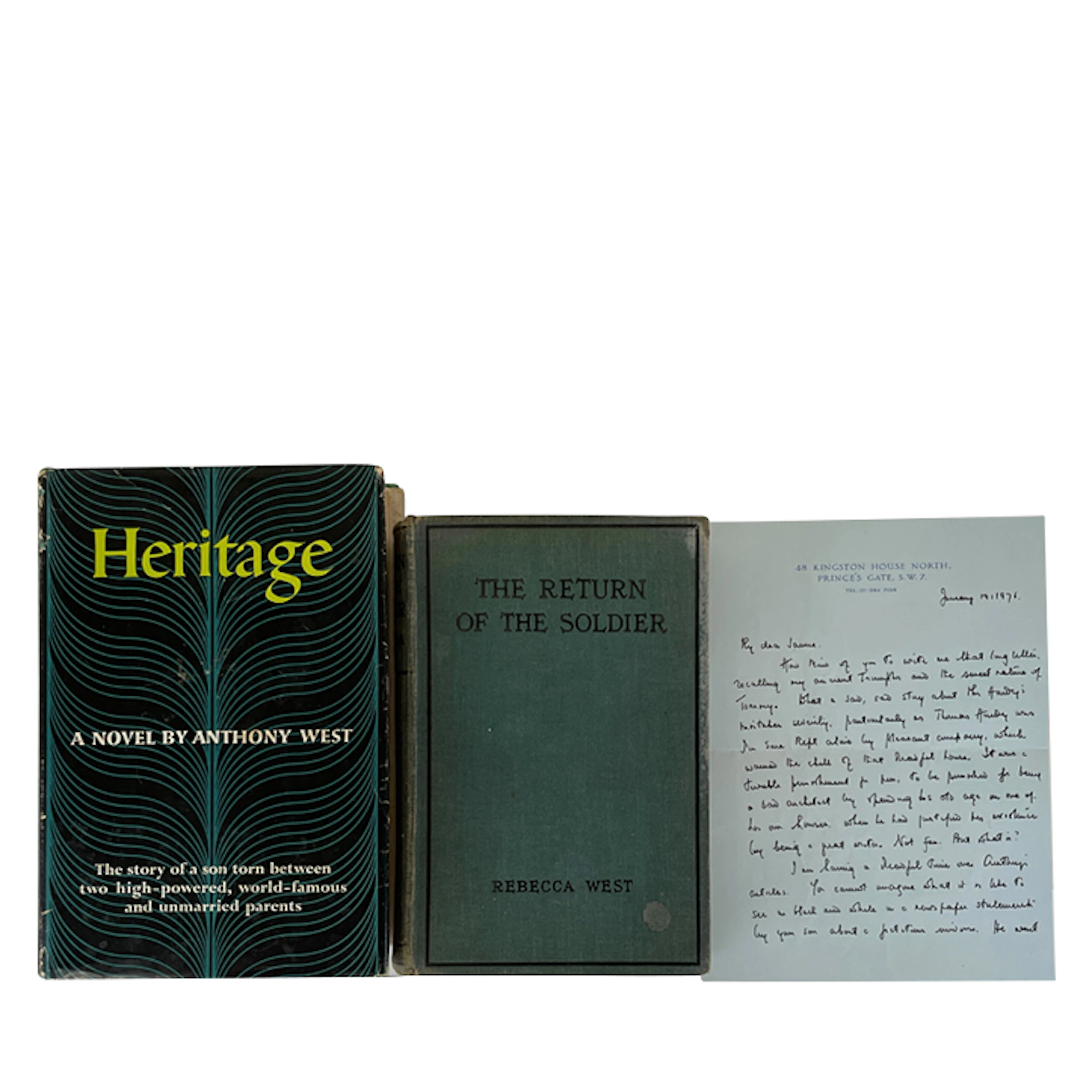 The Return of the Soldier, with Heritage, and a Hand Written From Rebecca West