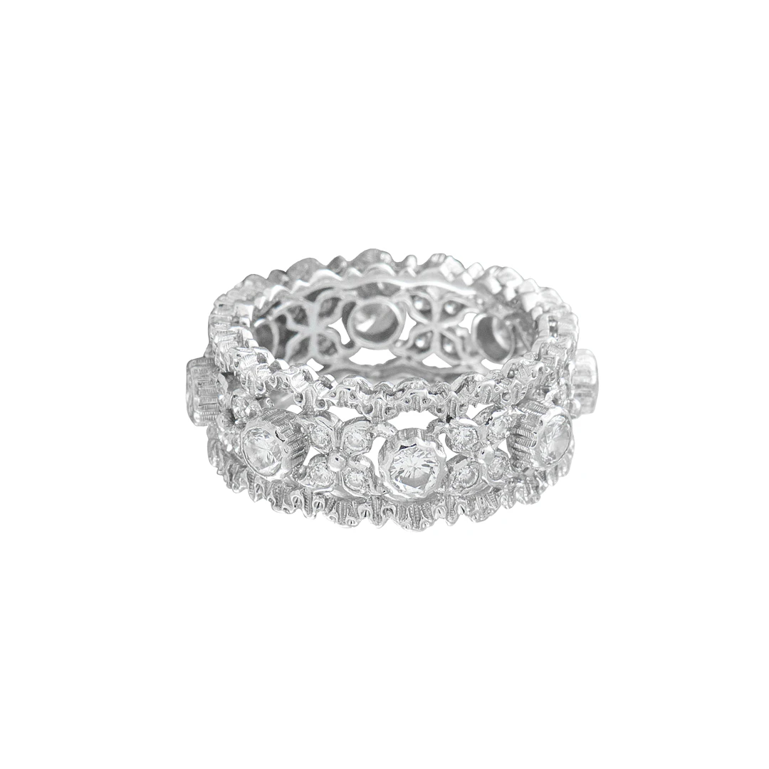 Vintage White Gold and Diamond Ring