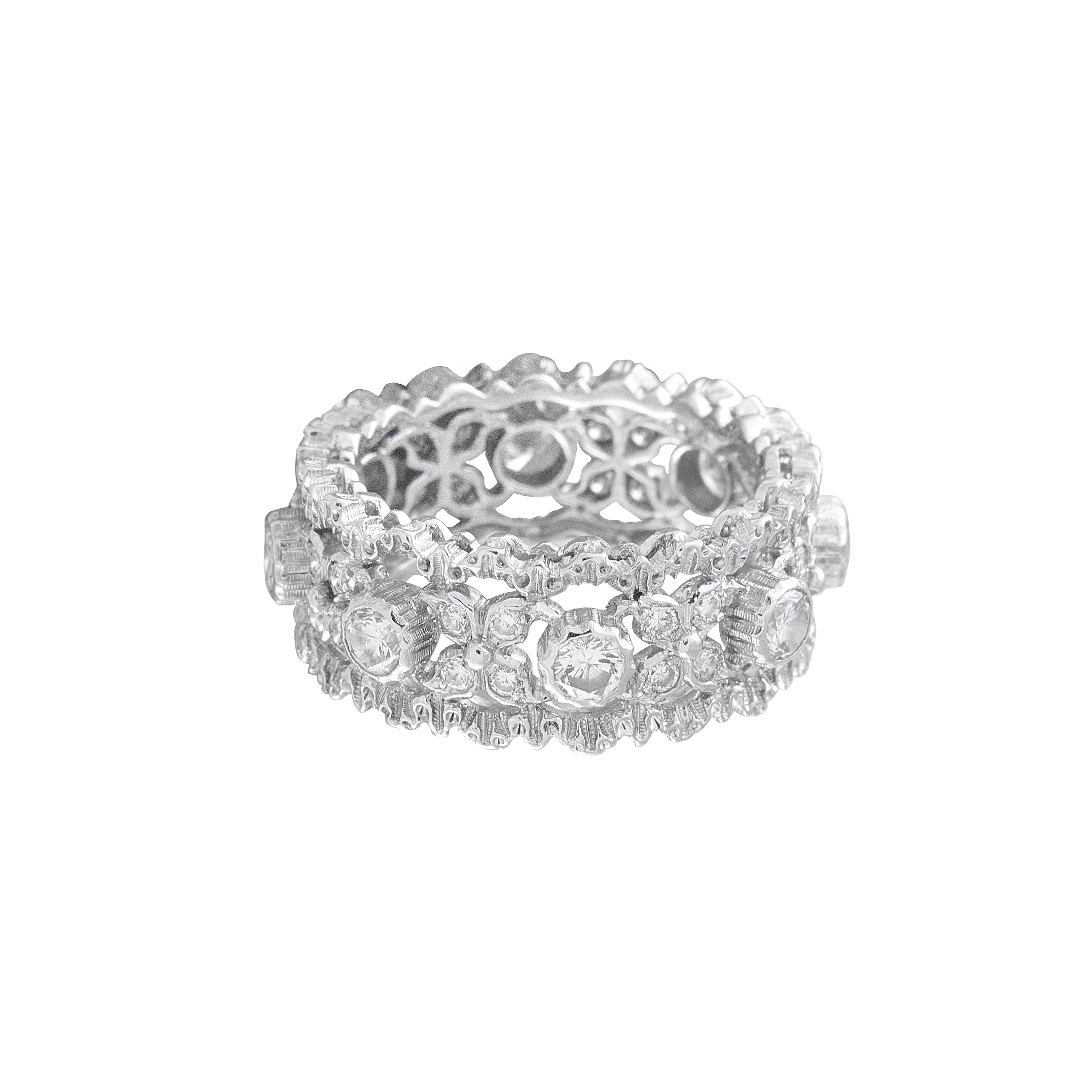 Vintage White Gold and Diamond Ring