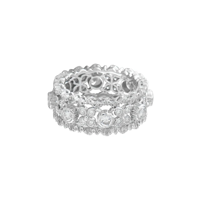 Vintage White Gold and Diamond Ring