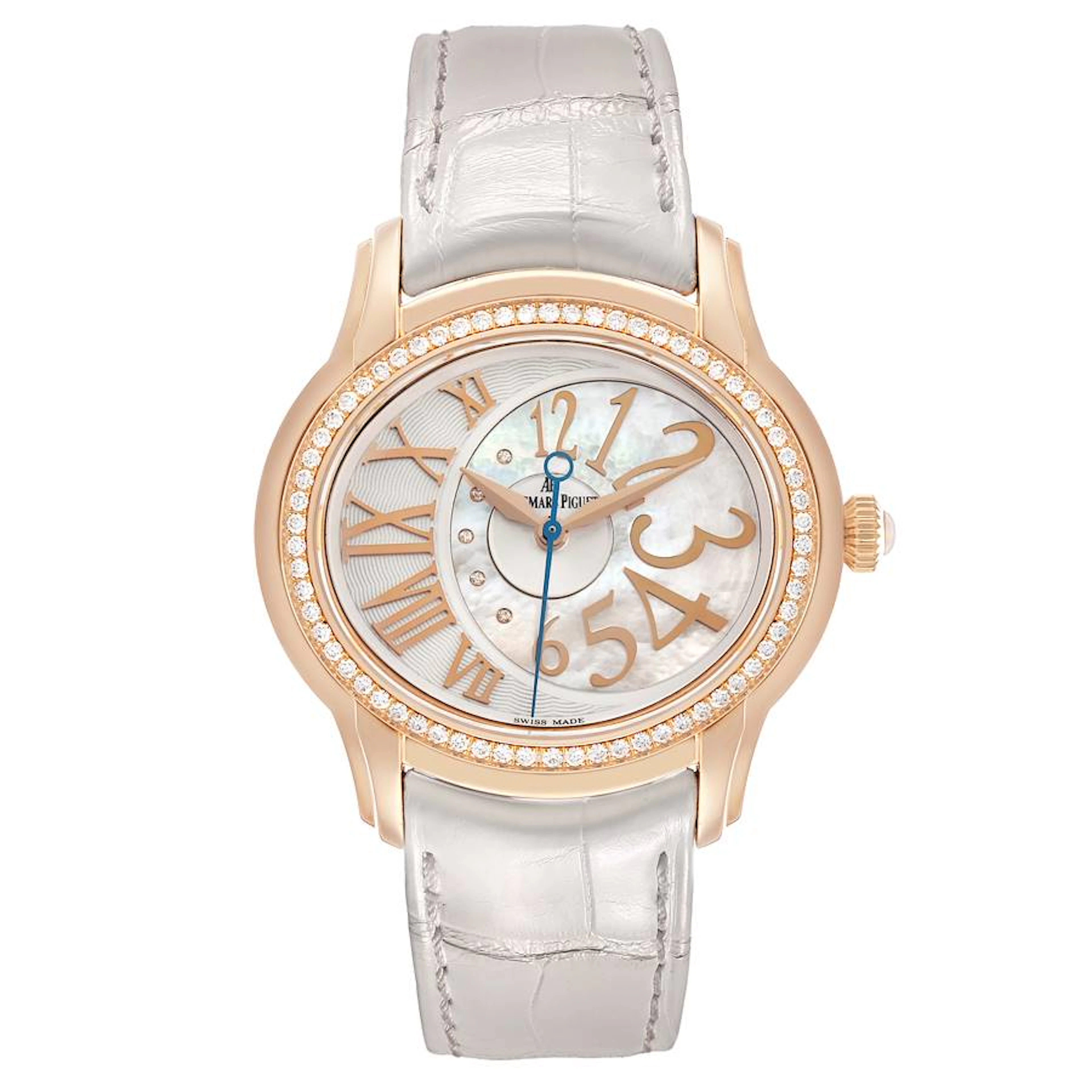 Millenary (Reference 77301OR). A 35.5mm rose gold diamond-set automatic