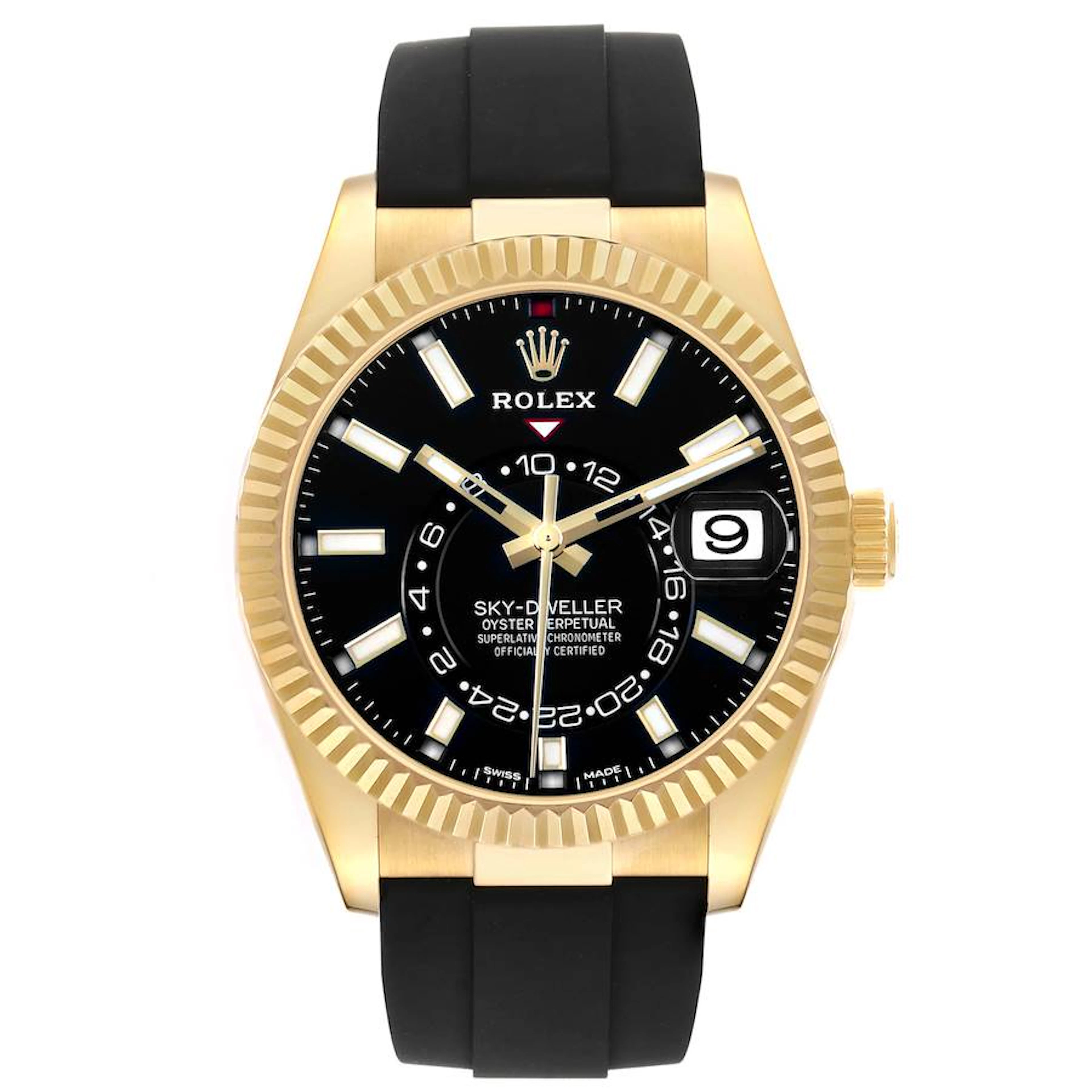 Sky-Dweller (Reference 326238). A 42mm yellow gold automatic wristwatch