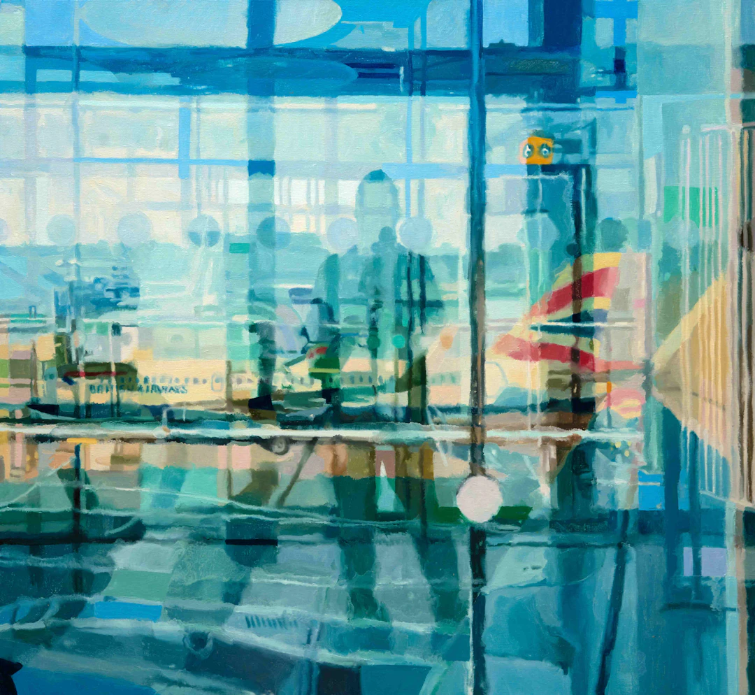 Self-Portrait (Heathrow Airport, London)