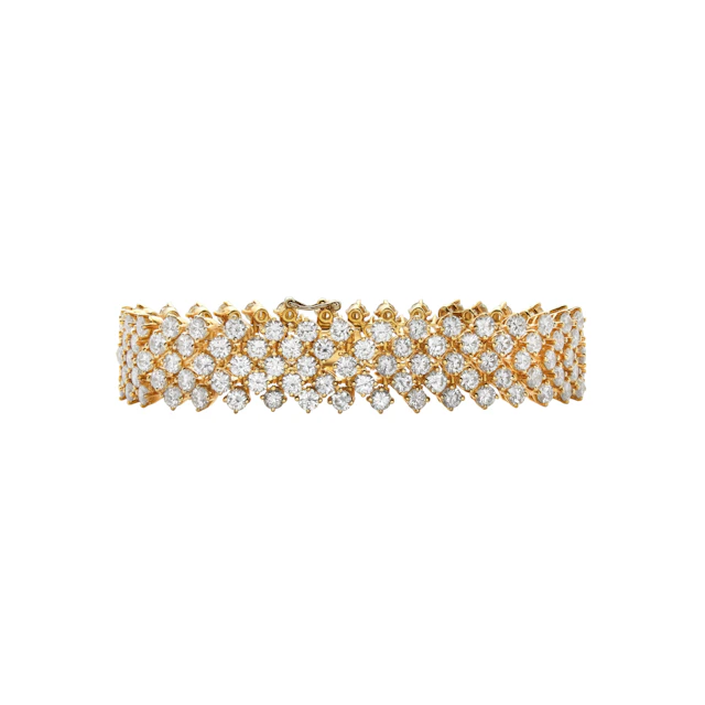 Gold and 25.50ctw Diamond Bracelet