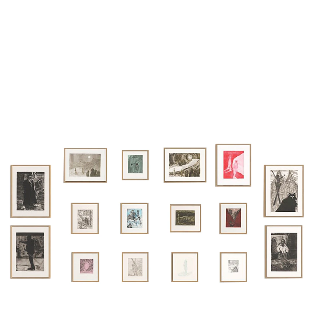 Alpine Etchings | Set of 16