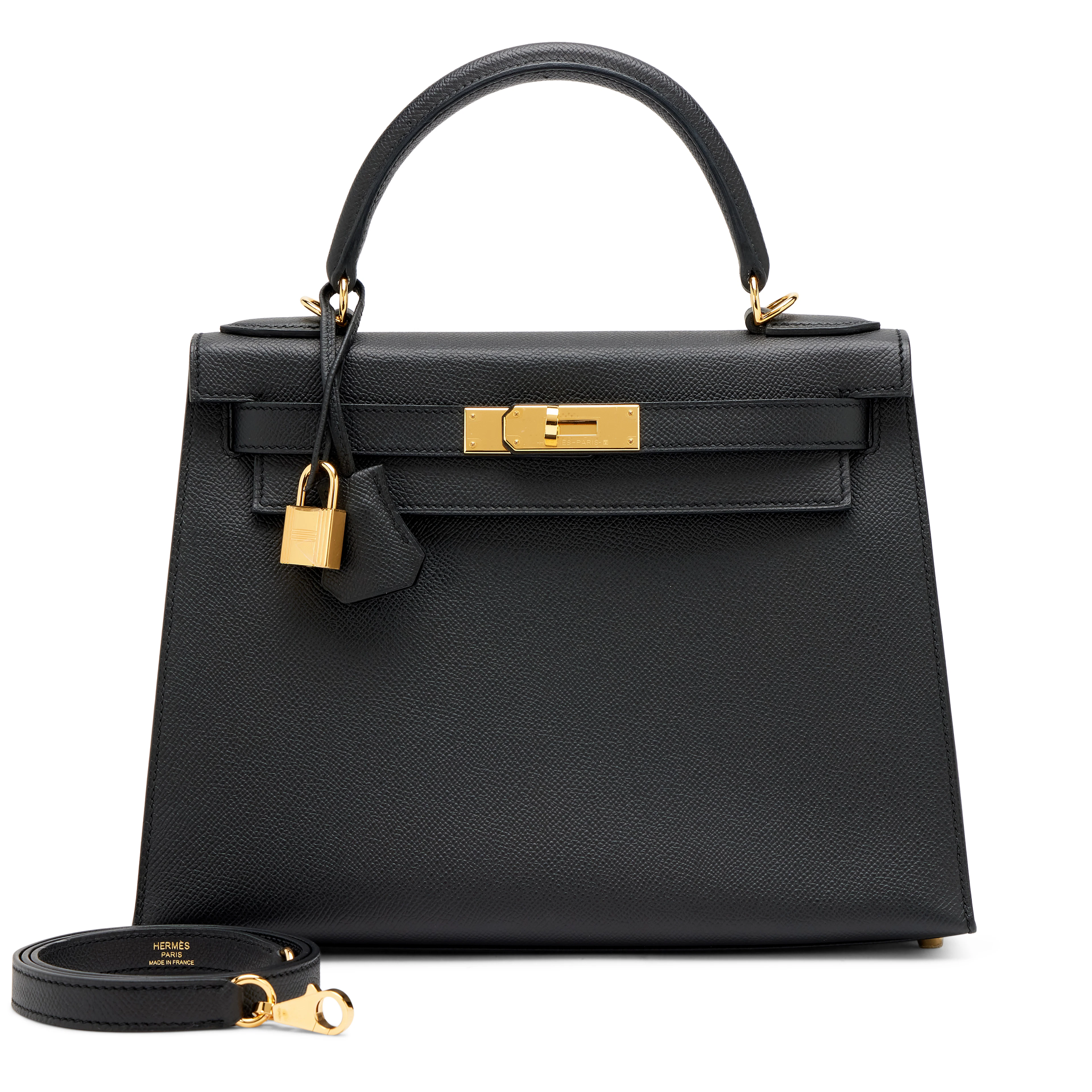 Black Epsom Sellier Kelly 28 Gold Hardware, 2018