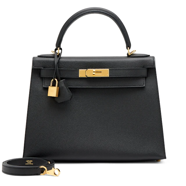 Black Epsom Sellier Kelly 28 Gold Hardware, 2018