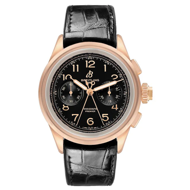 Premier B15 Duograph (Reference RB1510251B1P1). A 42mm rose gold manual
