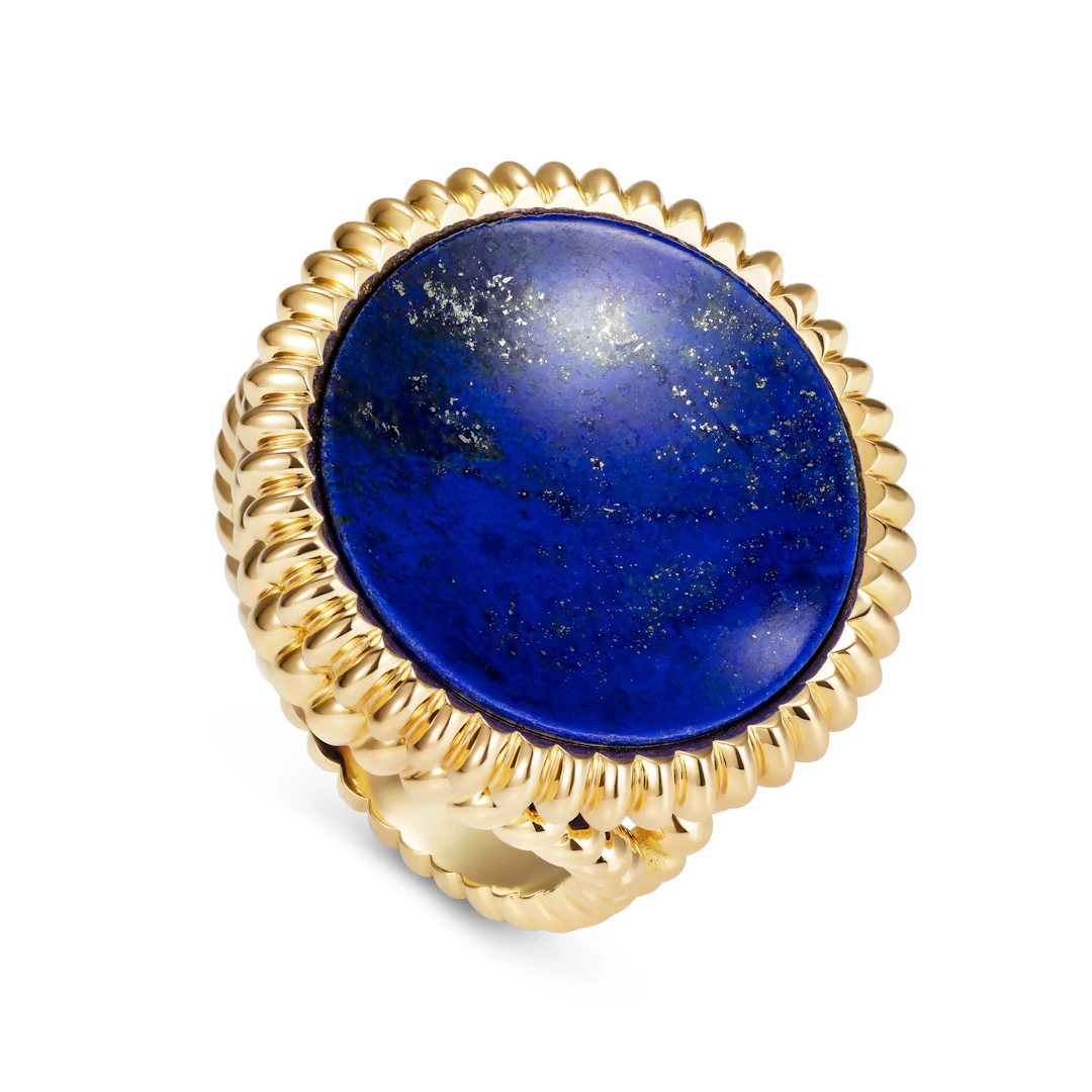 PIT Ring with Afghan Lapis