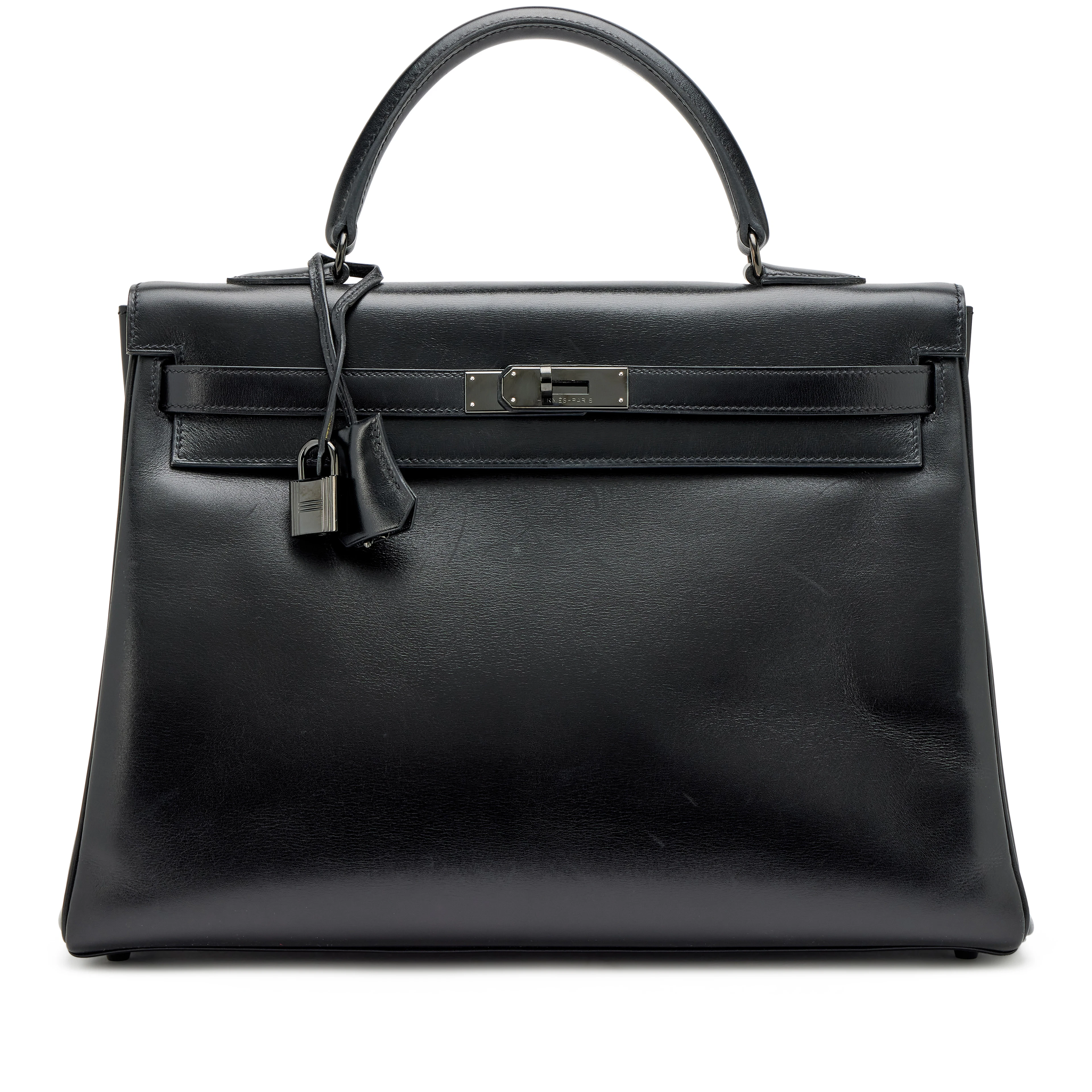 Limited Edition Black Box Calf So Black Retourne Kelly 35 Black PVD