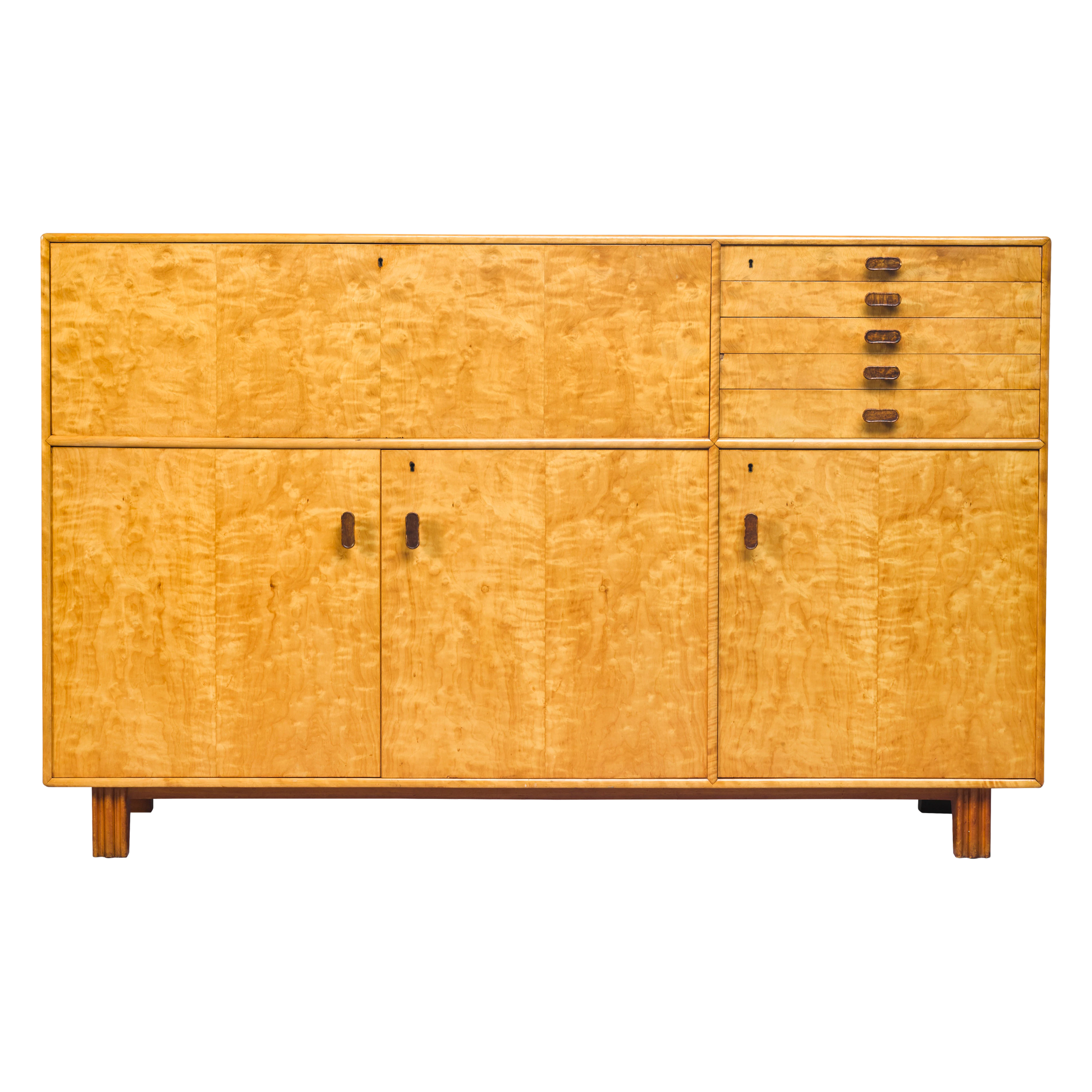 Birch Veneered Cabinet