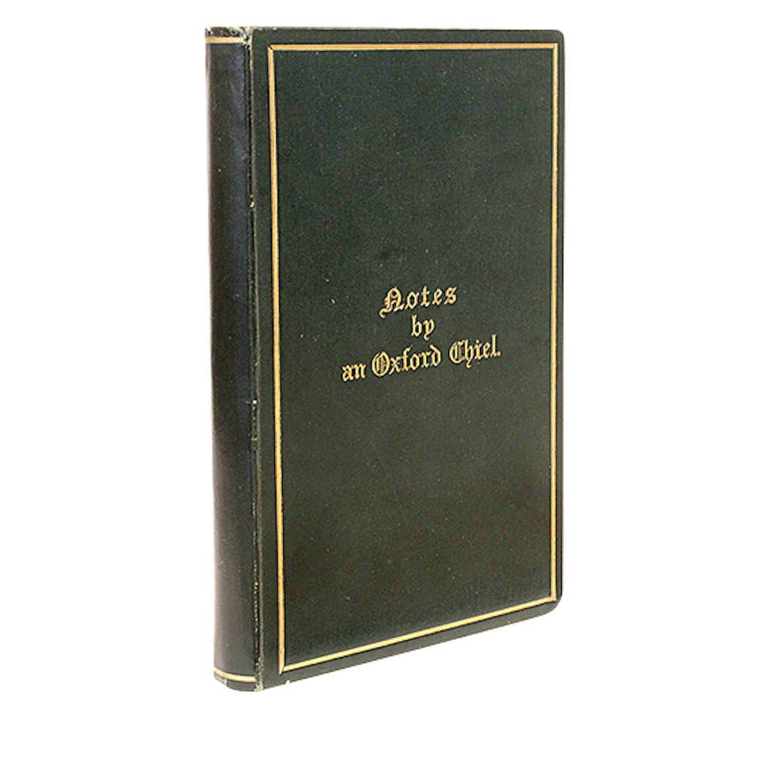Notes by an Oxford Chiel | Inscribed First Edition
