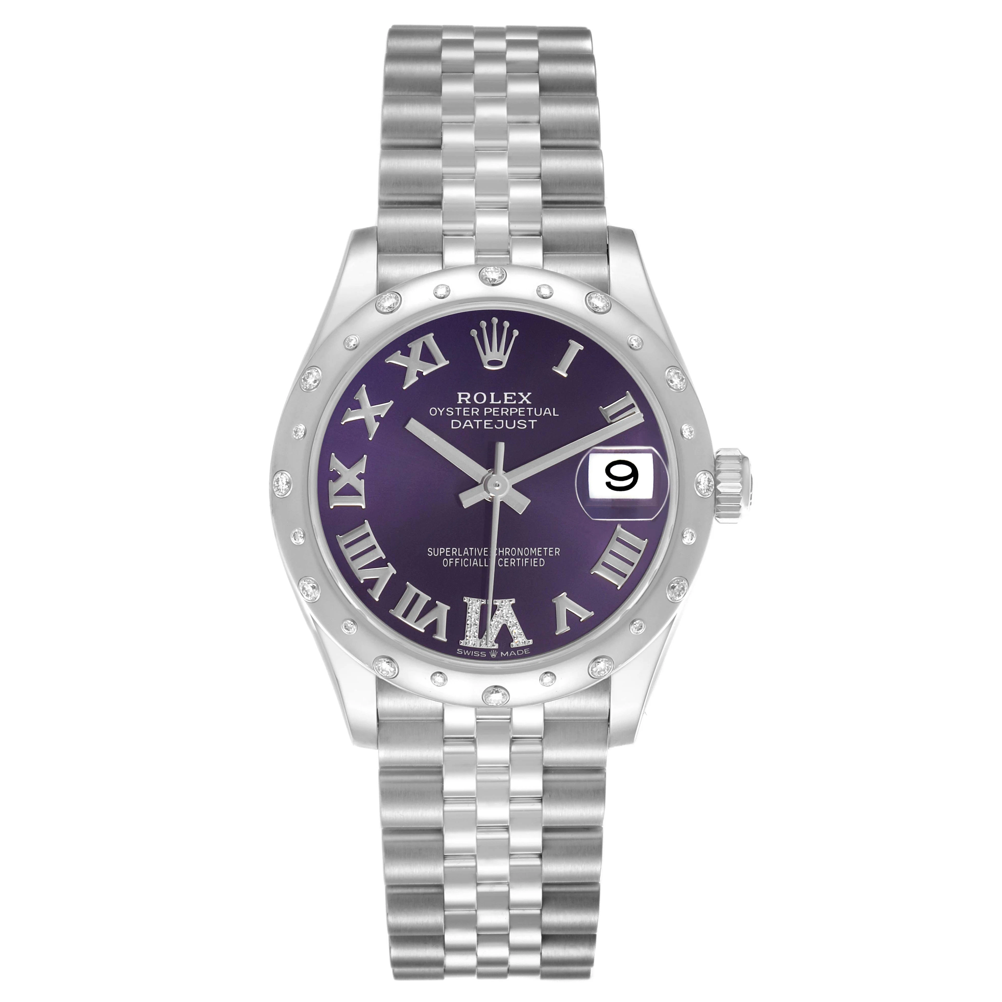 Datejust (Reference 278344RBR). A 31mm white gold stainless steel