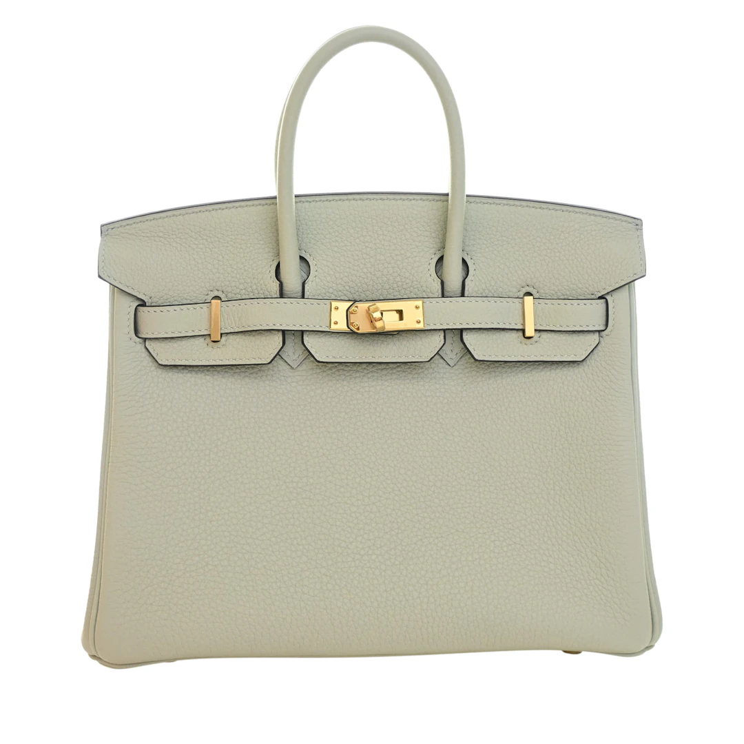Gris Neve Togo Birkin 25 Gold Hardware, 2023