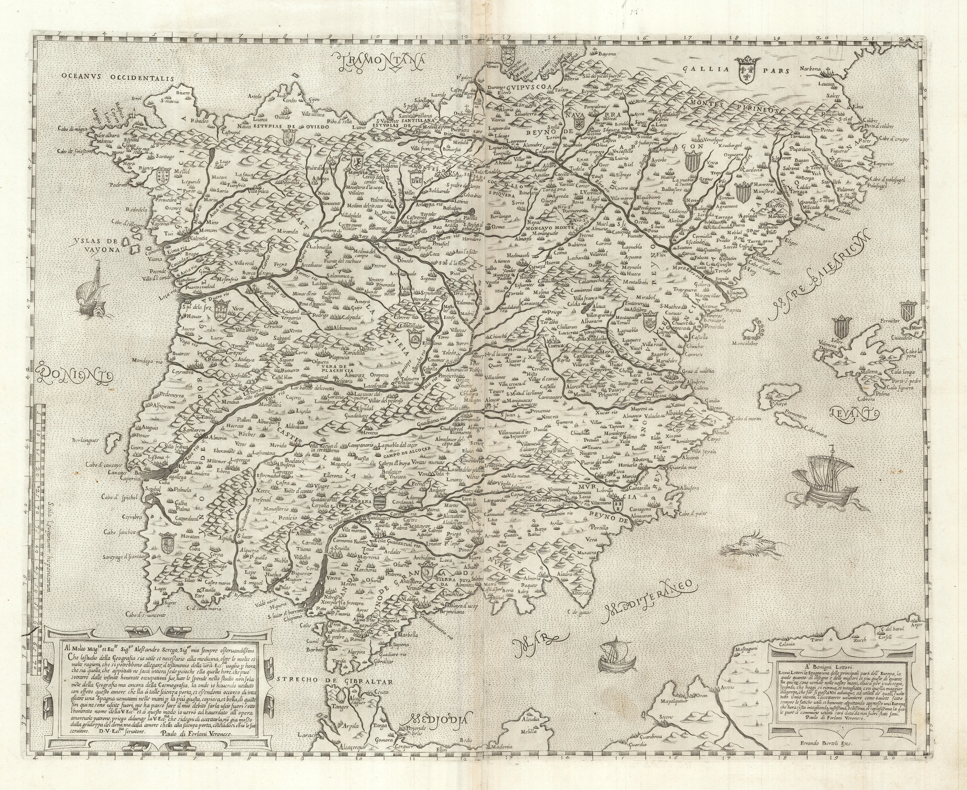 Italian Map of Iberia | Lafreri School