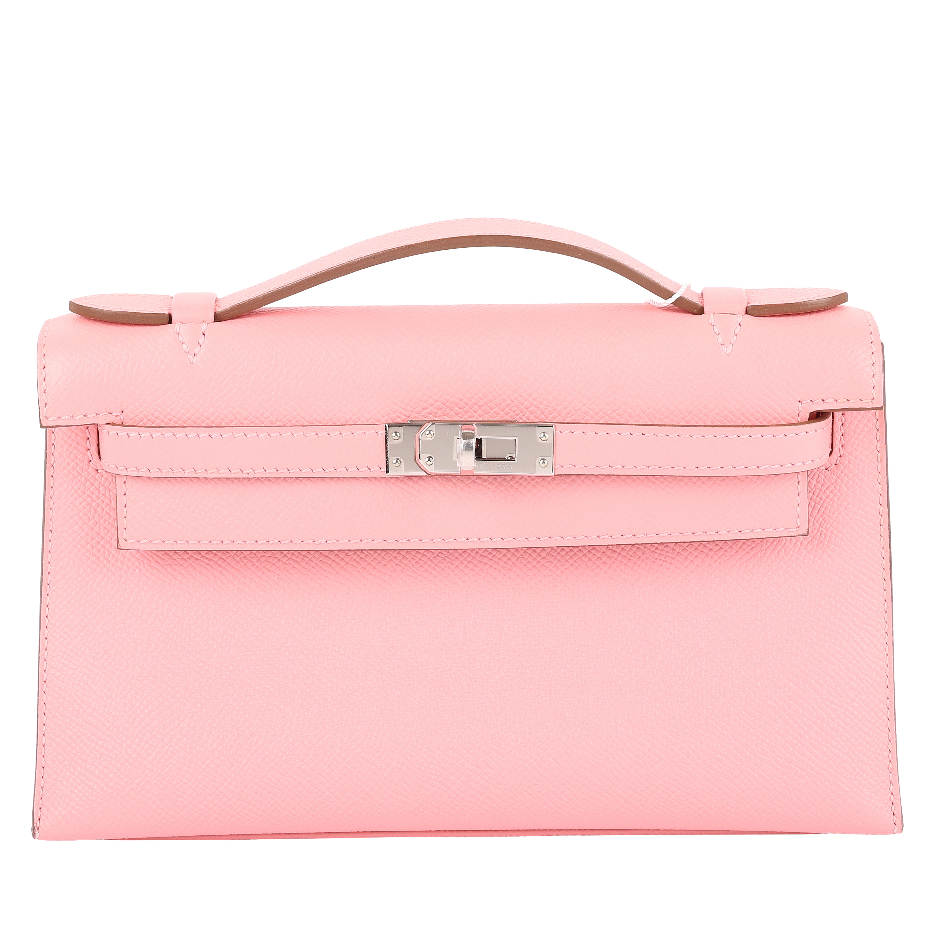 Rose Confetti Epsom Kelly Pochette Palladium Hardware, 2015