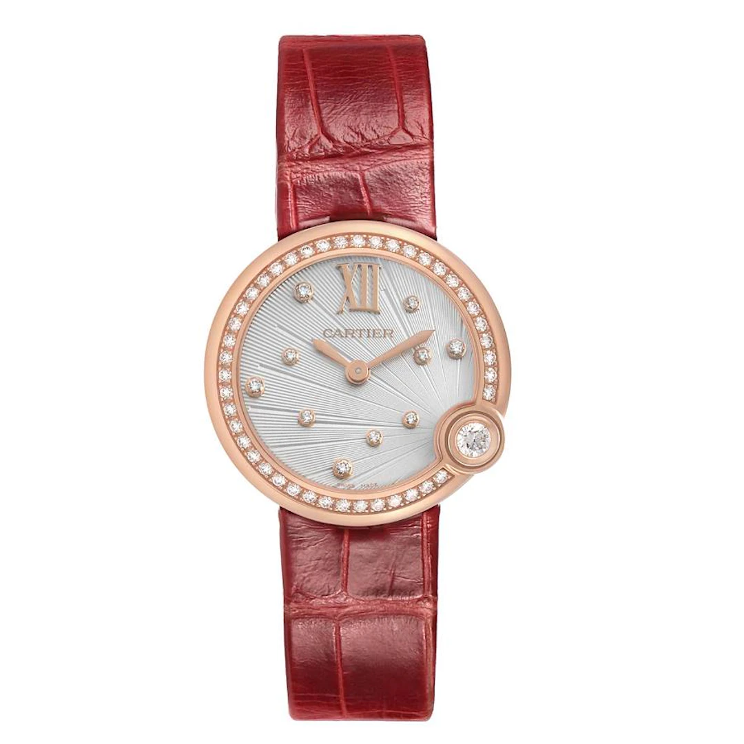 Ballon Blanc (Reference WJBL0012). A 30mm rose gold diamond-set quartz