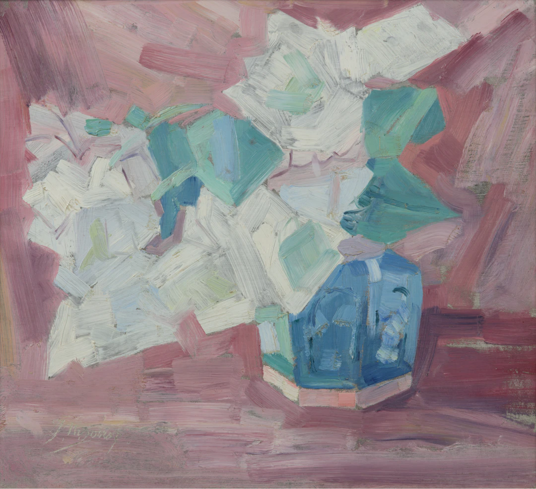 Jan Toorop (1858-1928), Still life with white roses