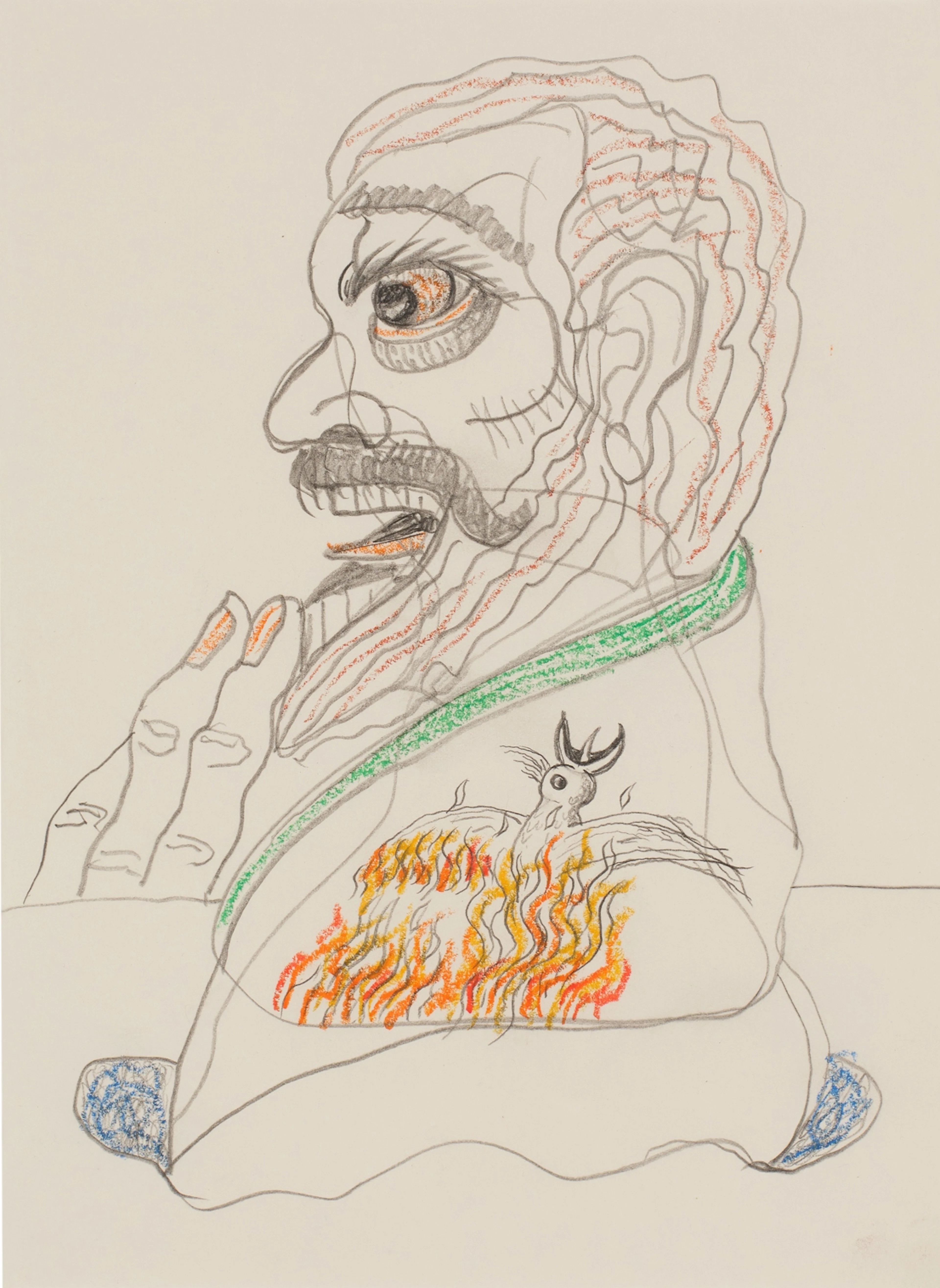 Untitled (Man with Fire Bird)