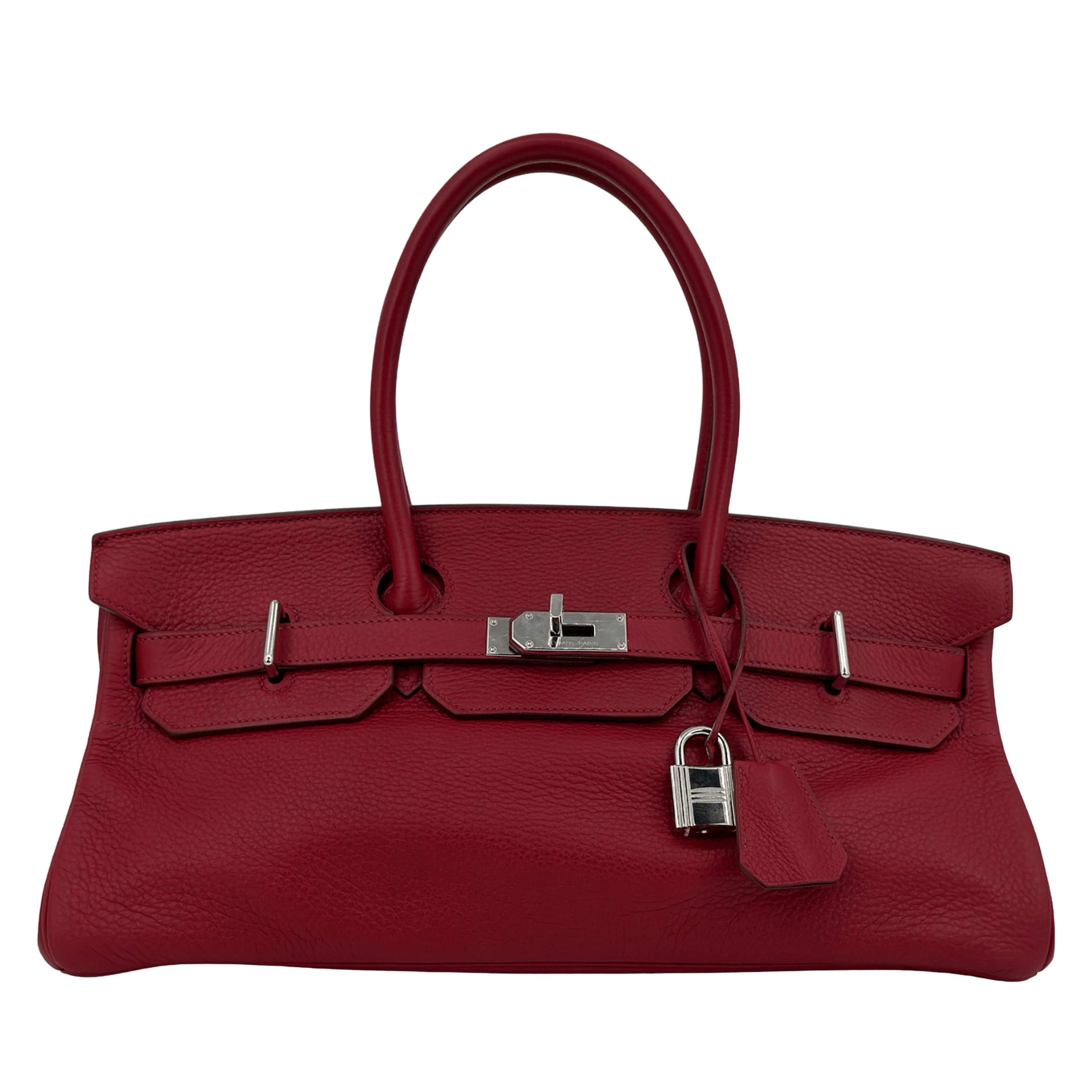 Rouge H Clemence JPG Shoulder Birkin 42 Palladium Hardware, 2008