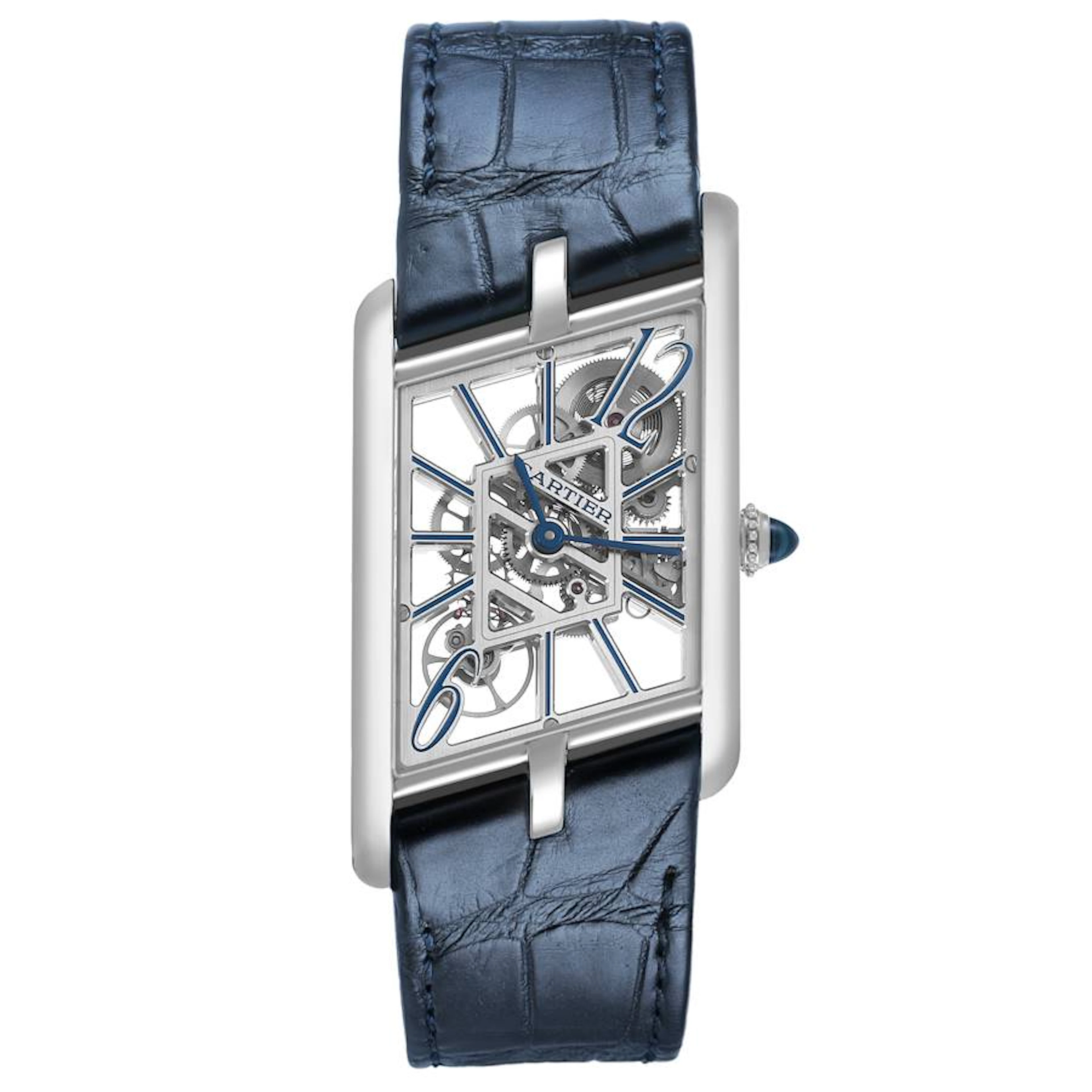 Prive Tank Asymetrique (Reference WHTA0012). A 47.17mm platinum manual