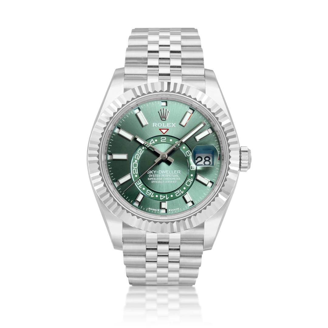 Sky-Dweller (Reference 336934). A 42mm white gold stainless steel