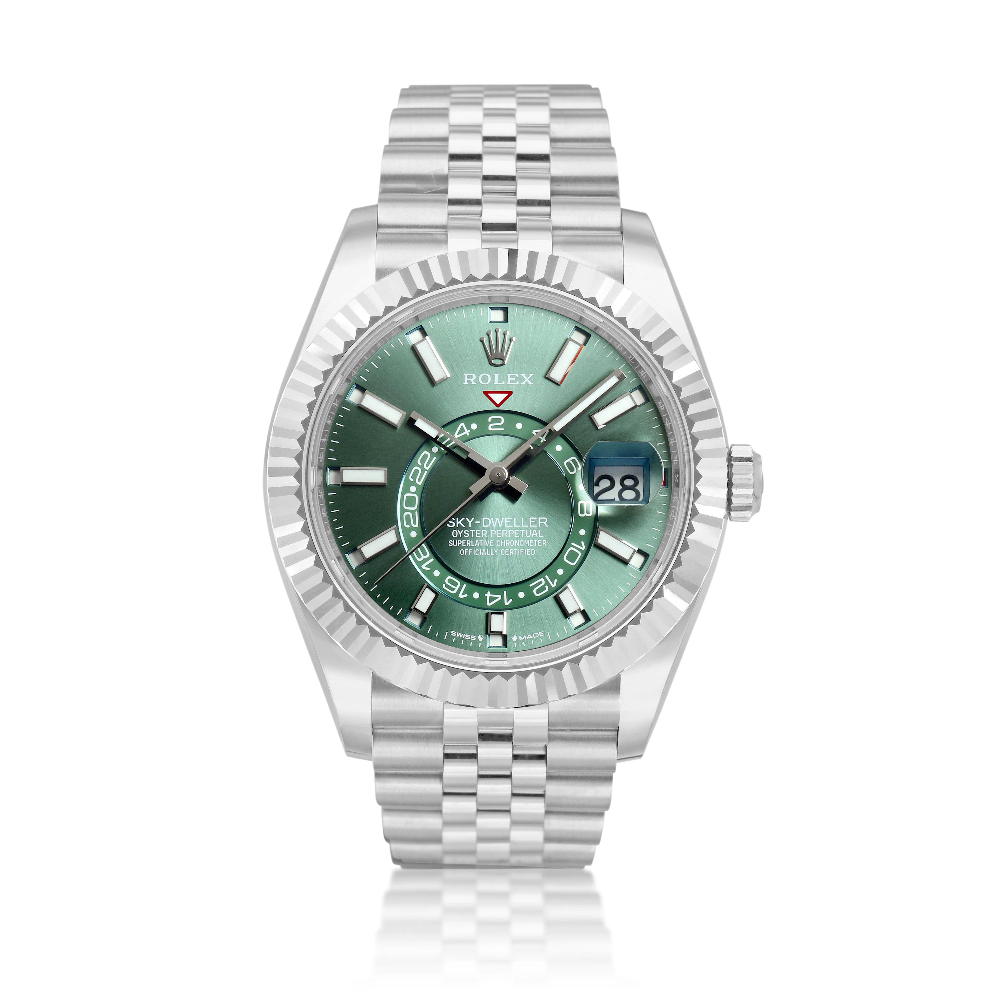 Sky-Dweller (Reference 336934). A 42mm white gold stainless steel