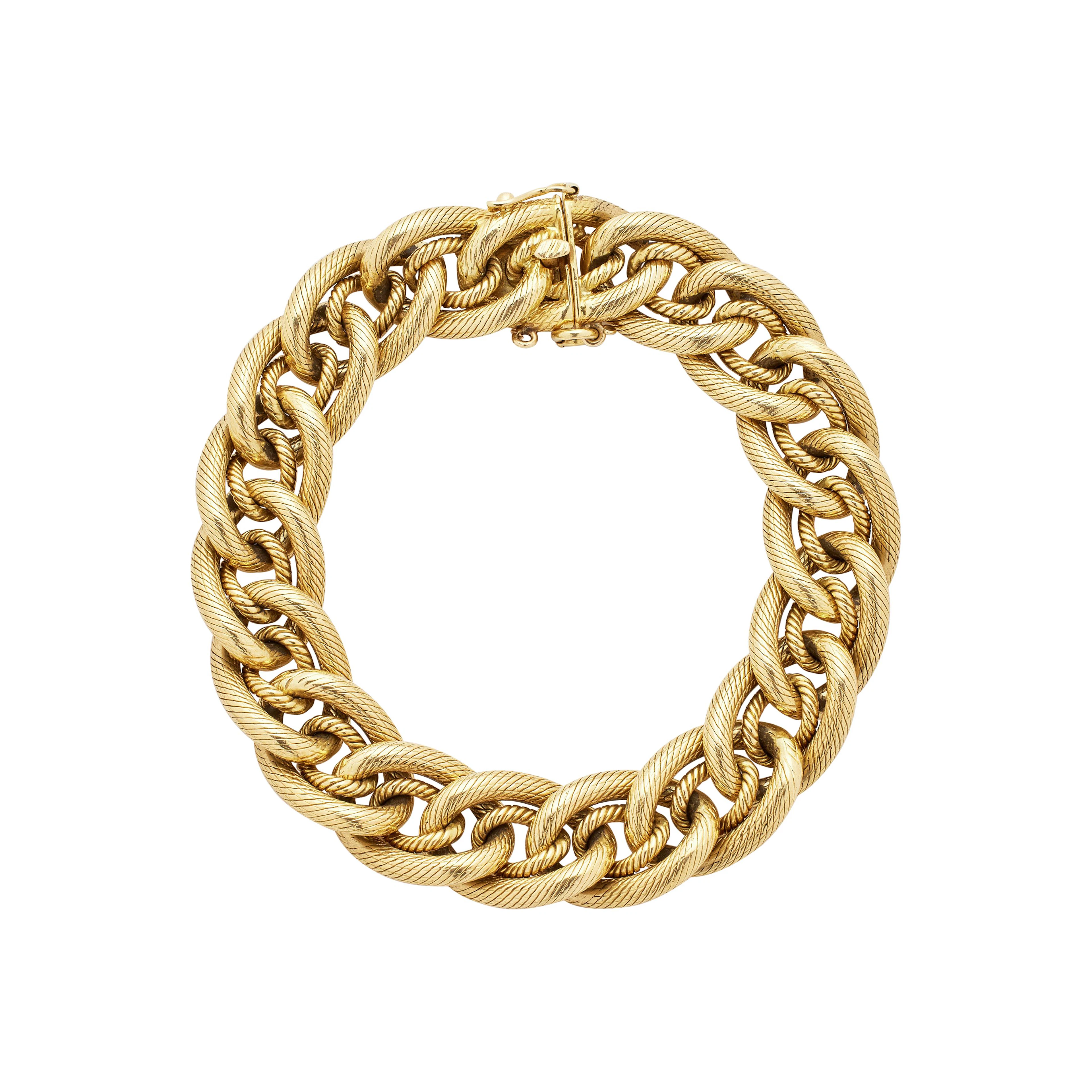 Vintage Gold Link Bracelet