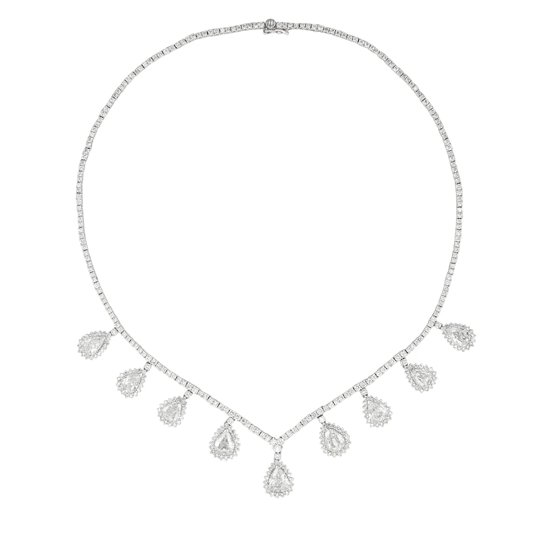 White Gold and Diamond Necklace