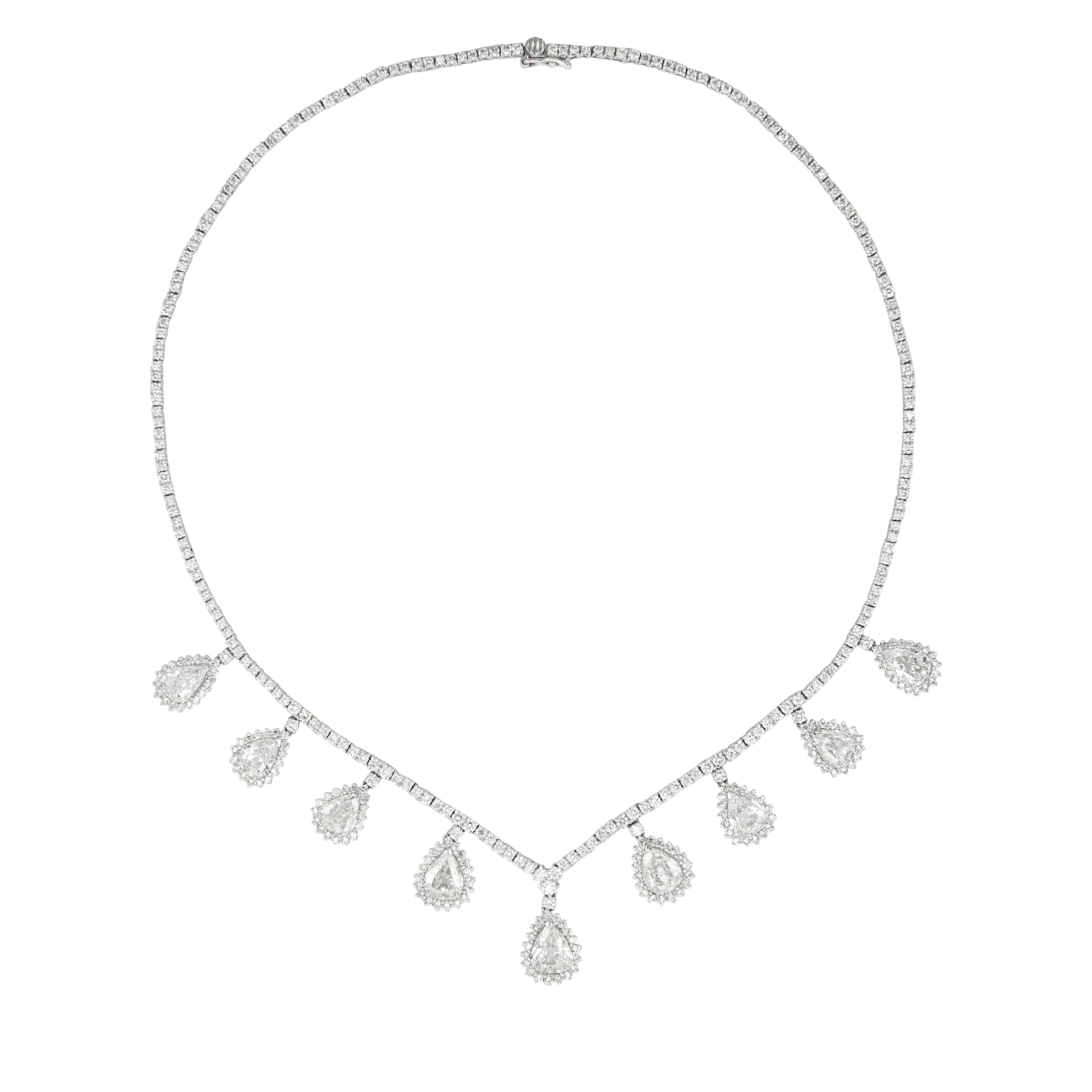 White Gold and Diamond Necklace
