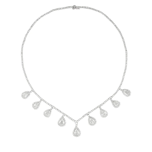 White Gold and Diamond Necklace