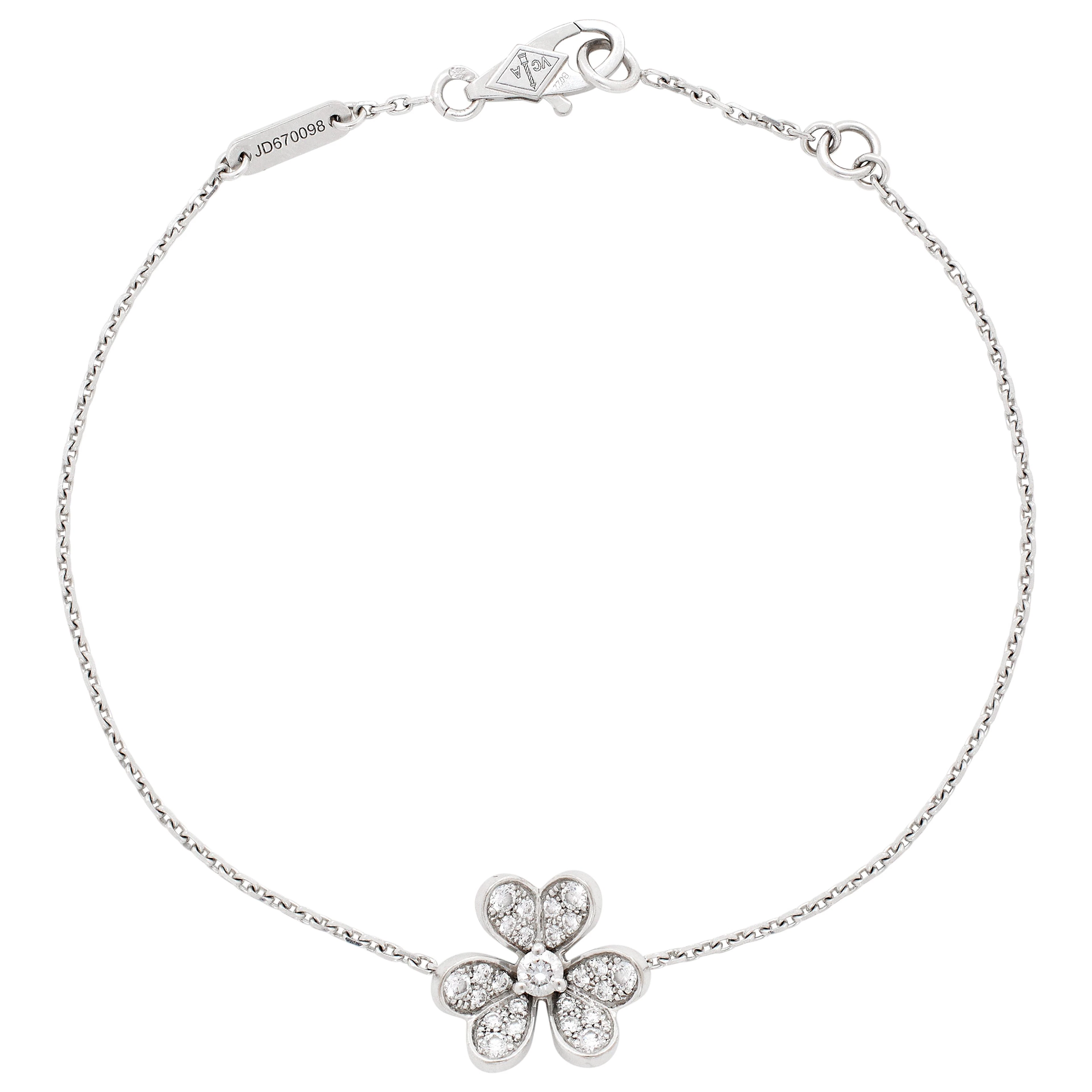 White Gold and Diamond Frivole Mini Model Bracelet