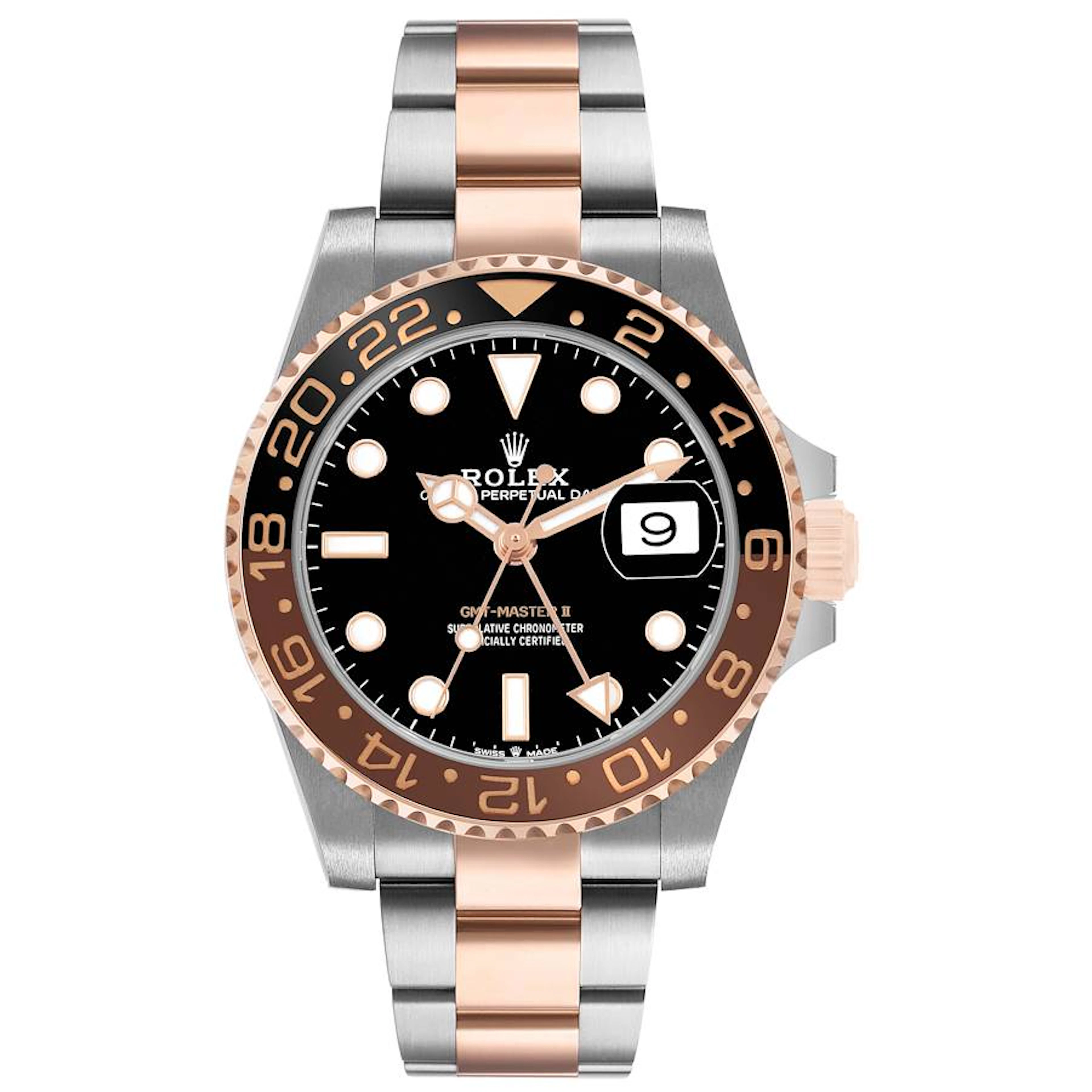 GMT-Master II 'Root Beer' (Reference 126711CHNR). A 40mm rose gold