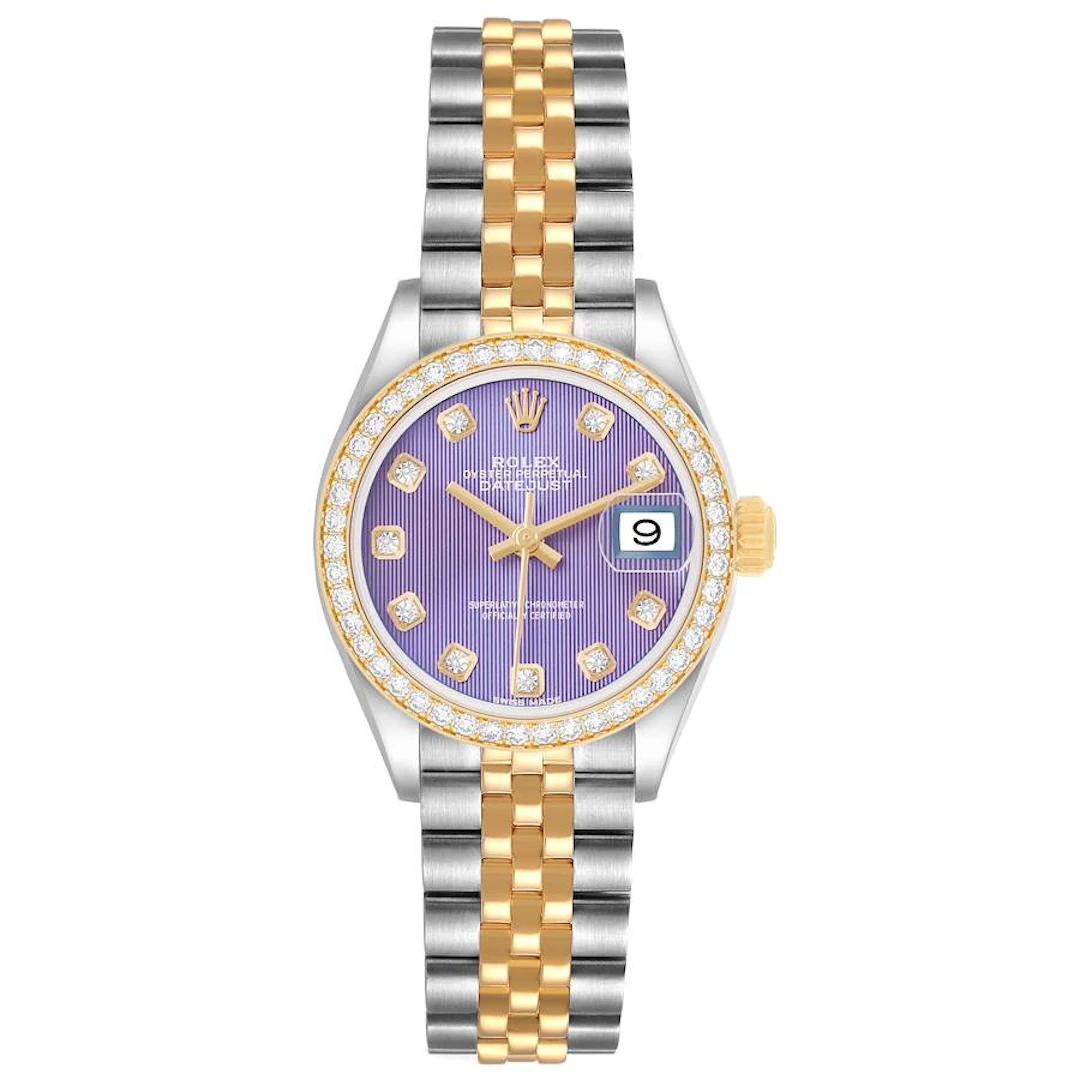 Datejust (Reference 279383RBR). A 28mm stainless steel yellow gold
