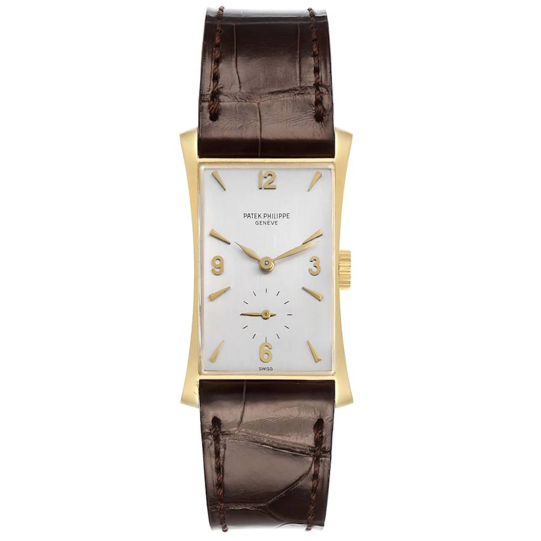 Vintage Patek Philippe Hour Glass (Reference 1593). A 39mm yellow