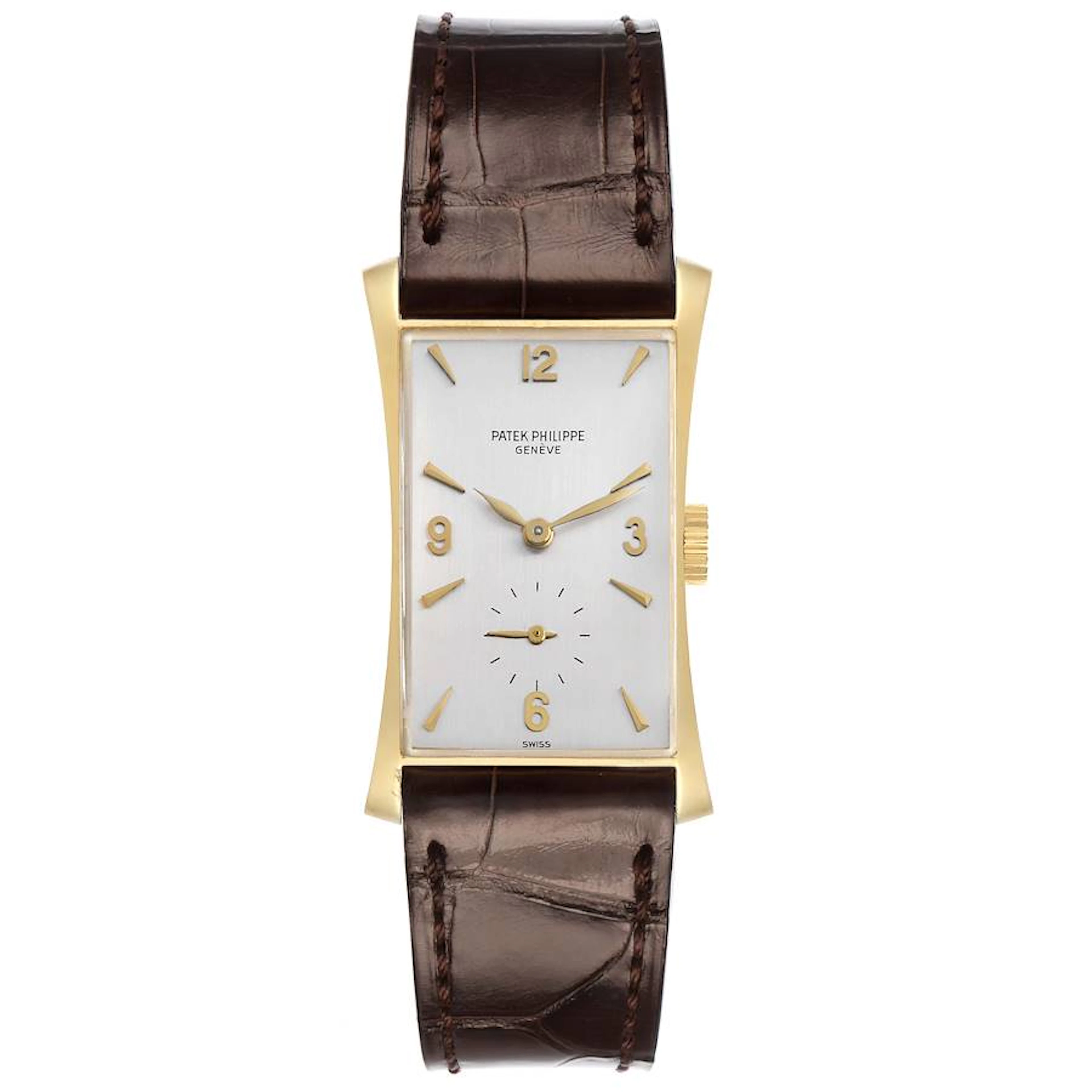 Vintage Patek Philippe Hour Glass (Reference 1593). A 39mm yellow