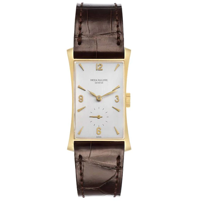 Vintage Patek Philippe Hour Glass (Reference 1593). A 39mm yellow