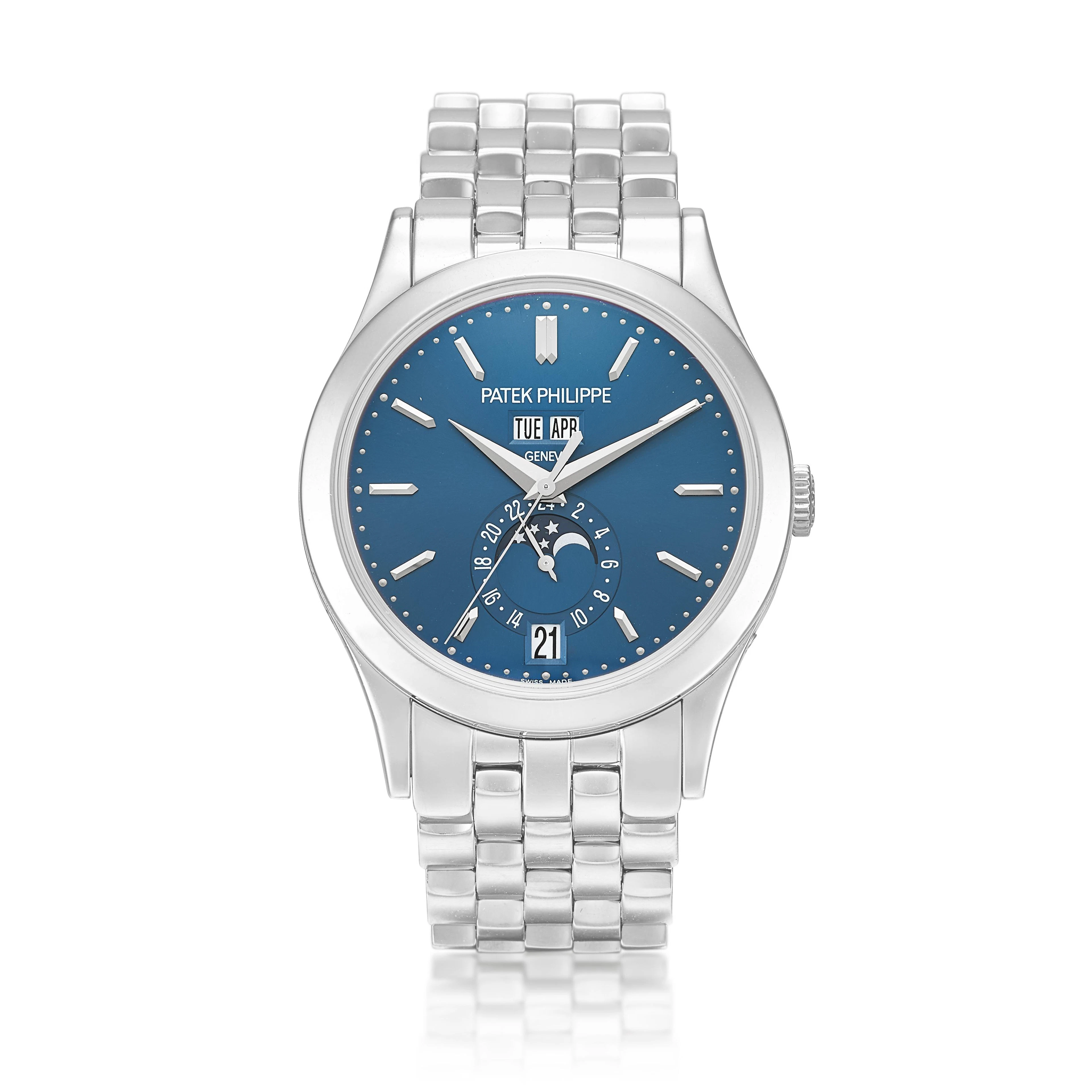 Complications (Reference 5396/1G). A white gold annual calendar automatic
