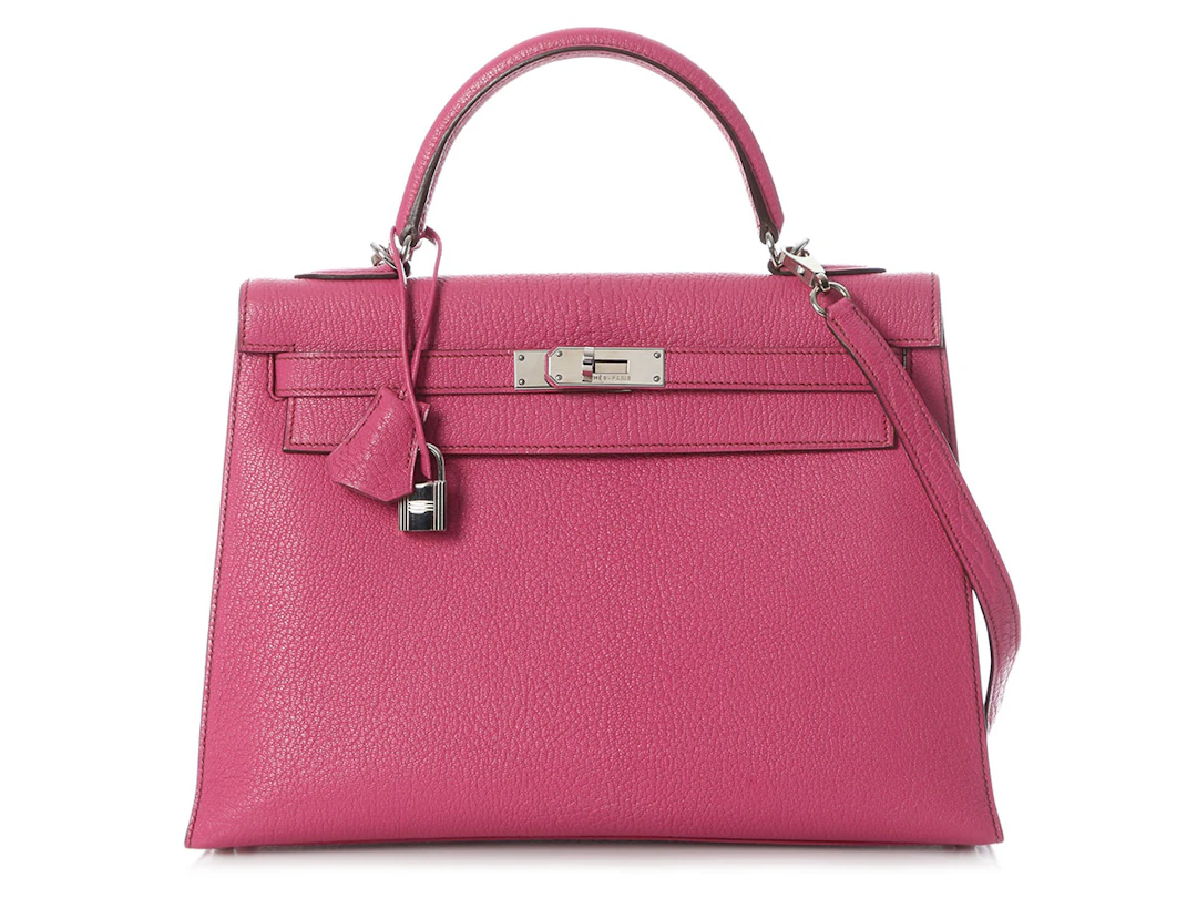 Fuchsia Chèvre Sellier Kelly 32 Palladium Hardware, 2005