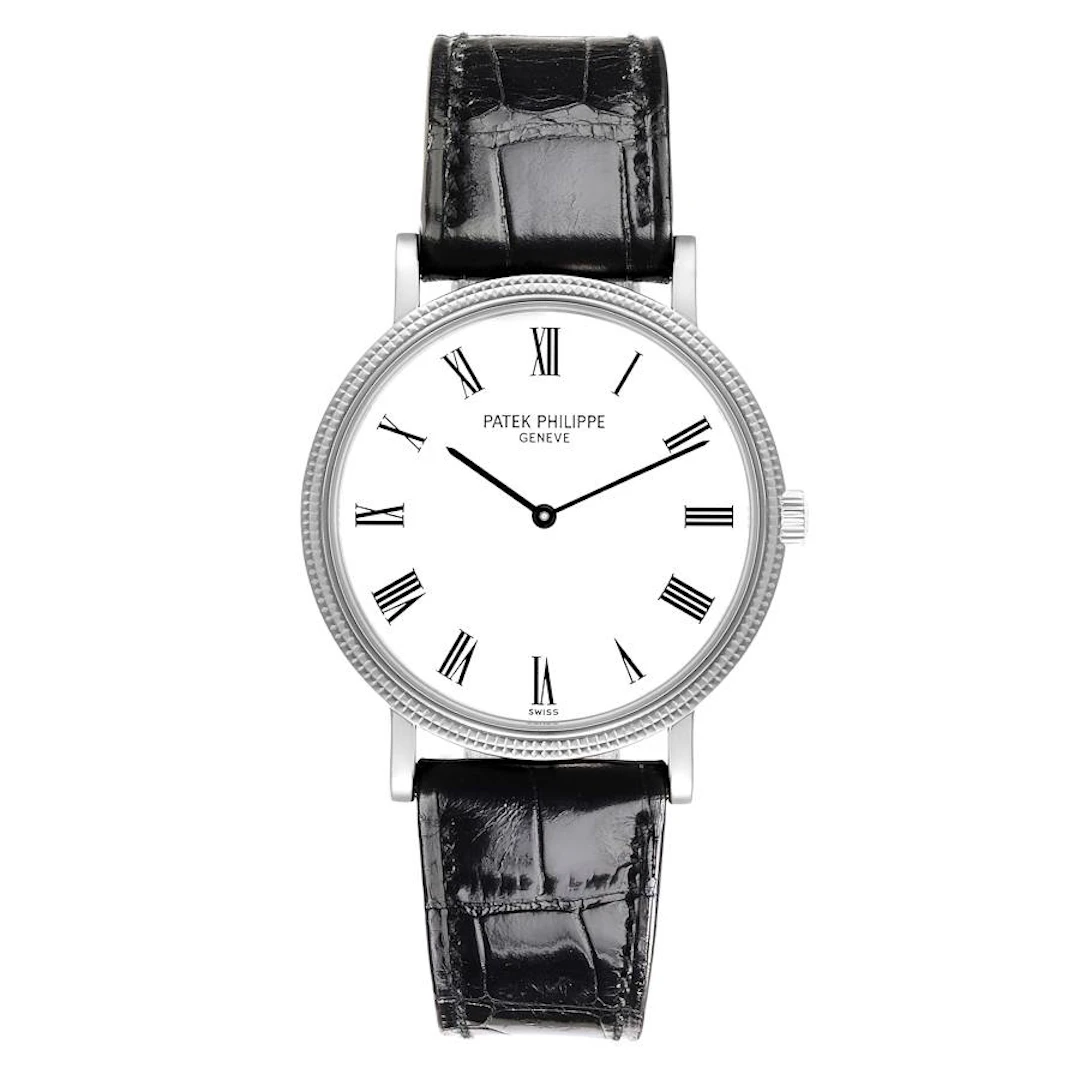 Calatrava (Reference 5120G-001). A 35mm white gold automatic wristwatch. 2004