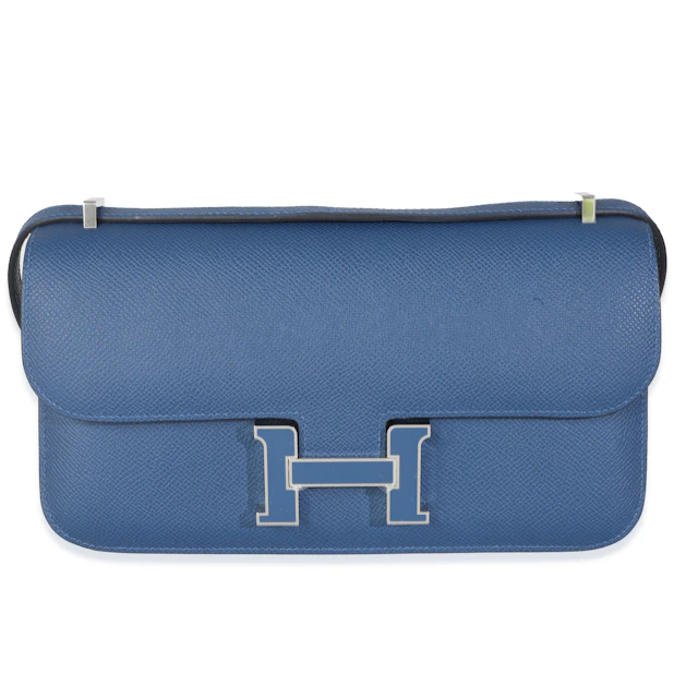 Bleu Tie Epsom Constance Elan Palladium Enamel Lacquer Hardware, 2025