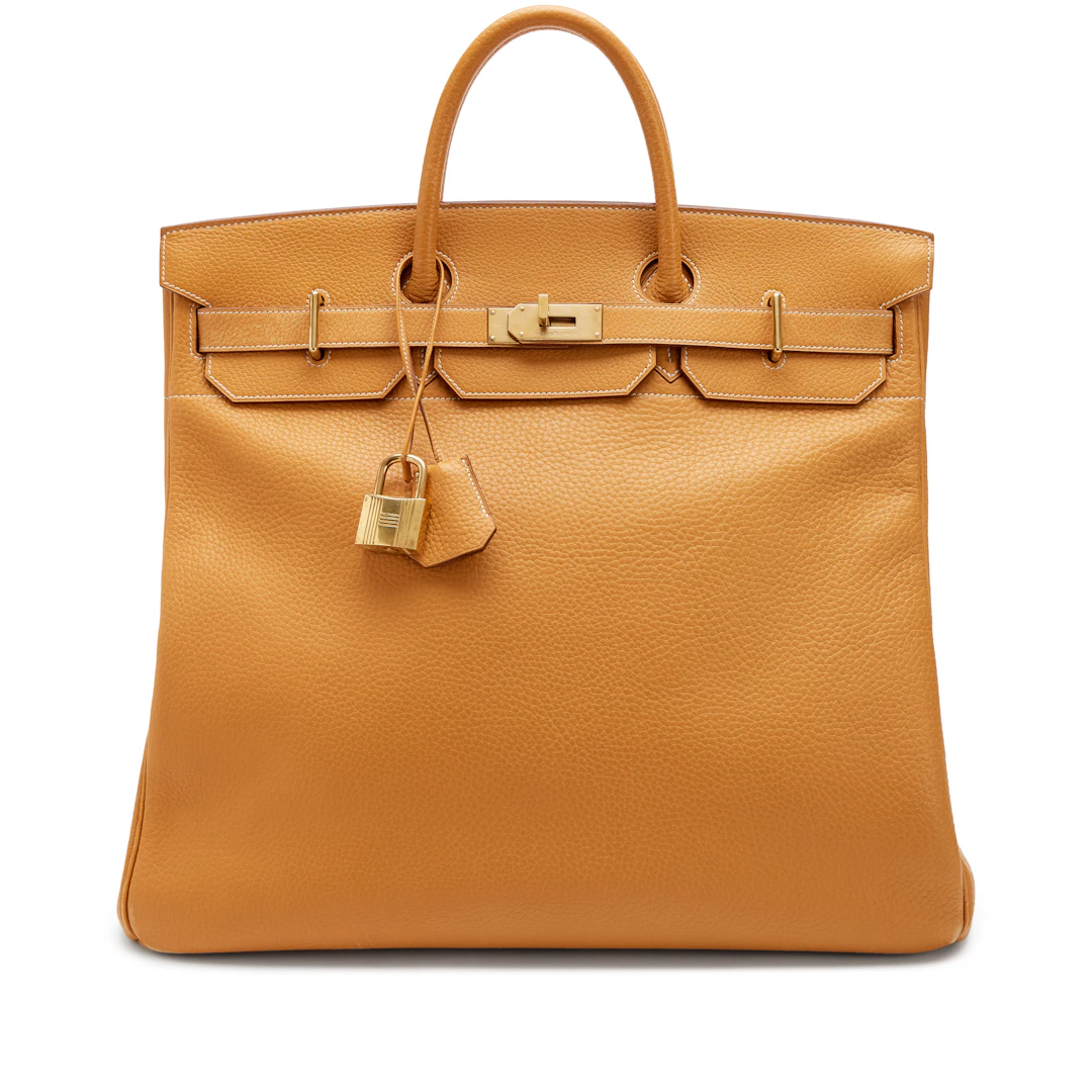 Vintage Sable Ardennes Birkin HAC Haut à Courroies 45 Gold Hardware, 1993